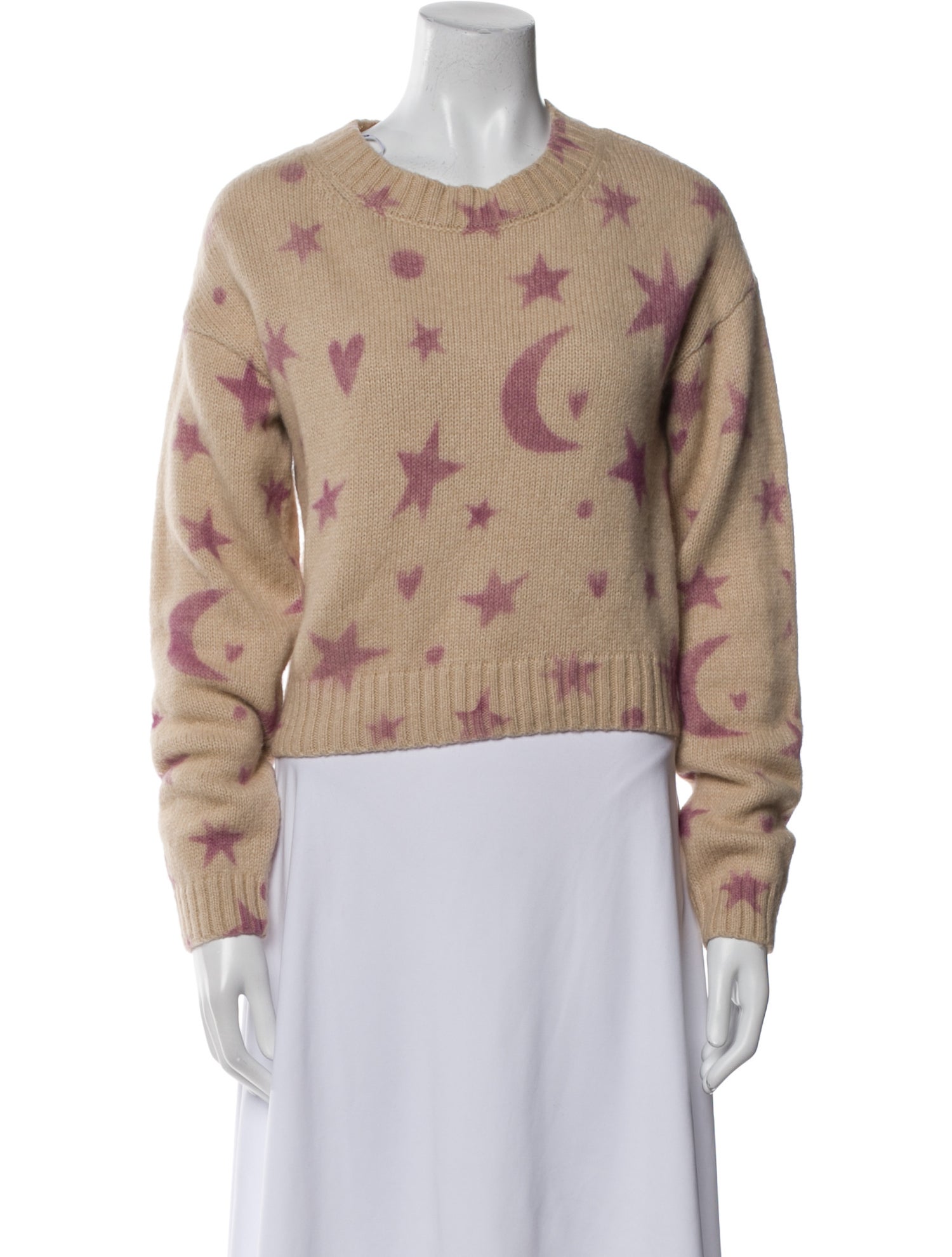 Mother Printed Crew Neck Sweater