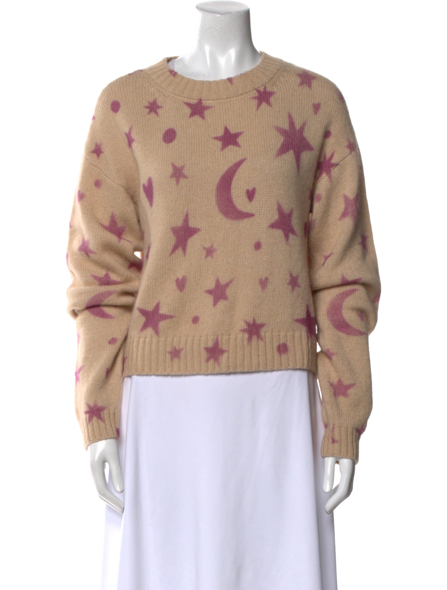 Mother Printed Crew Neck Sweater