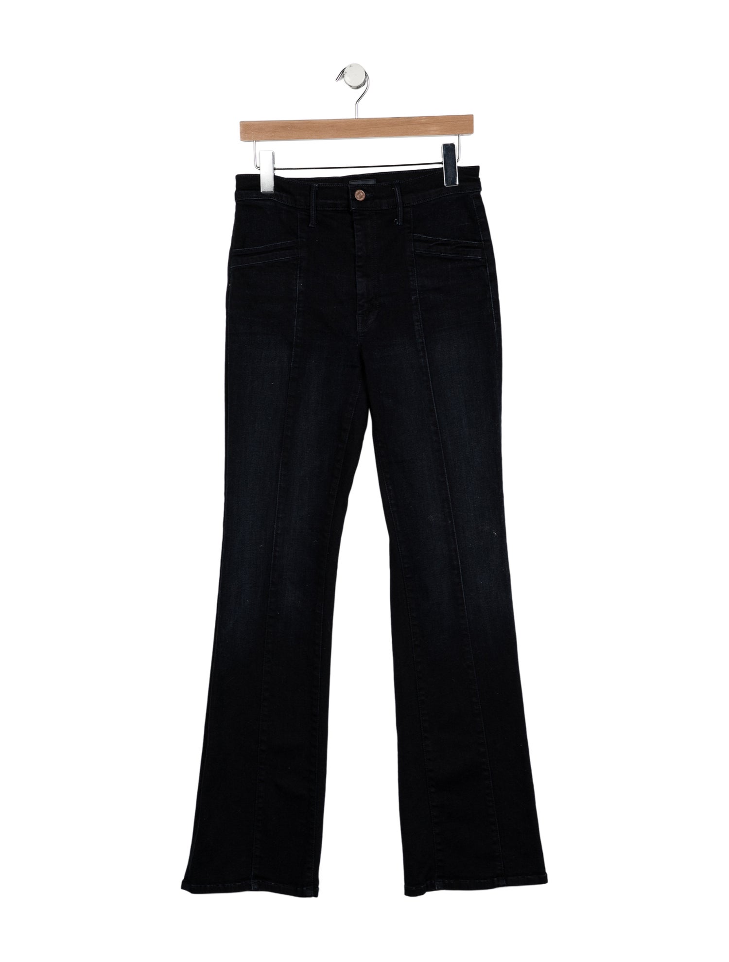 Mother Mid-Rise Wide Leg Jeans