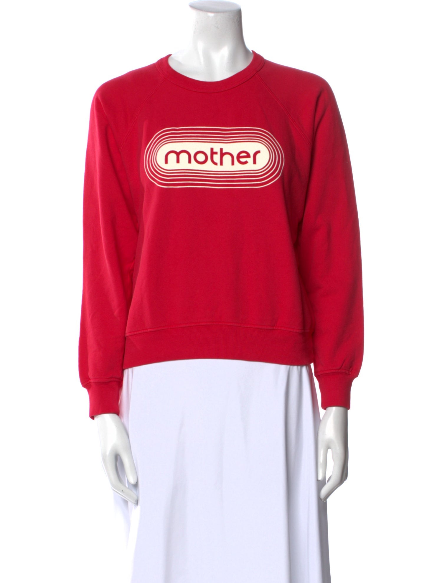 Mother Graphic Print Crew Neck Sweatshirt