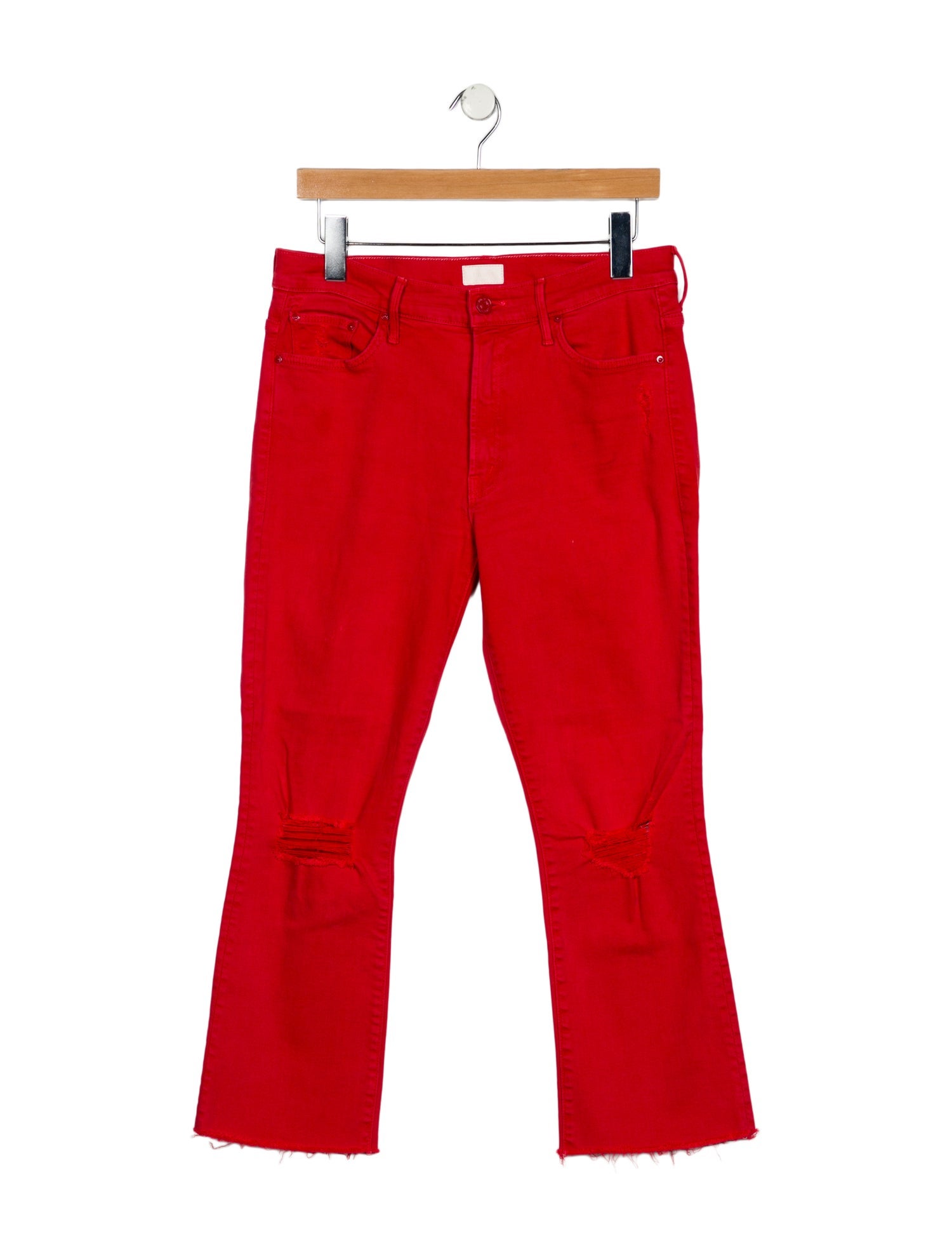 Mother Mid-Rise Straight Leg Jeans