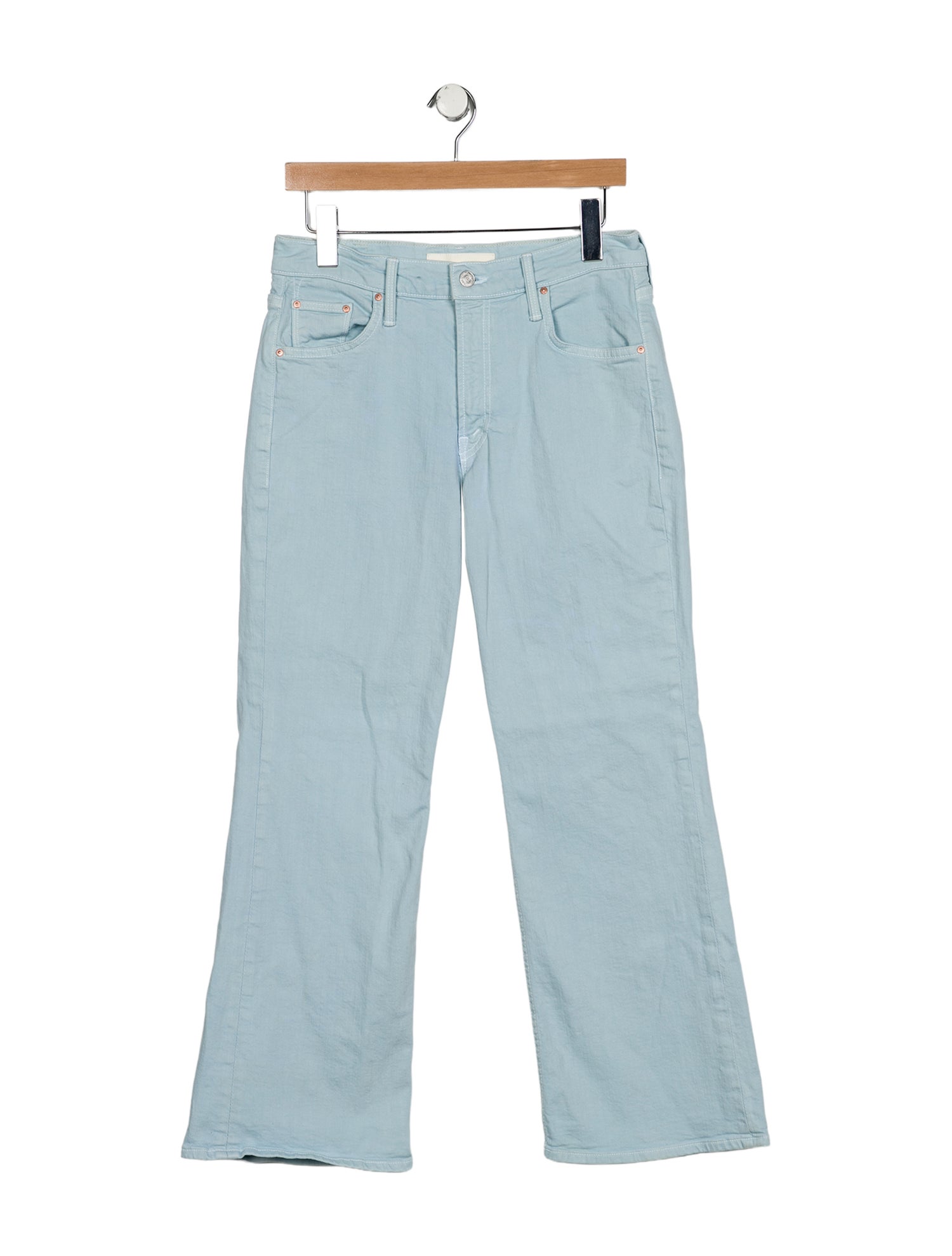 Mother Mid-Rise Wide Leg Jeans