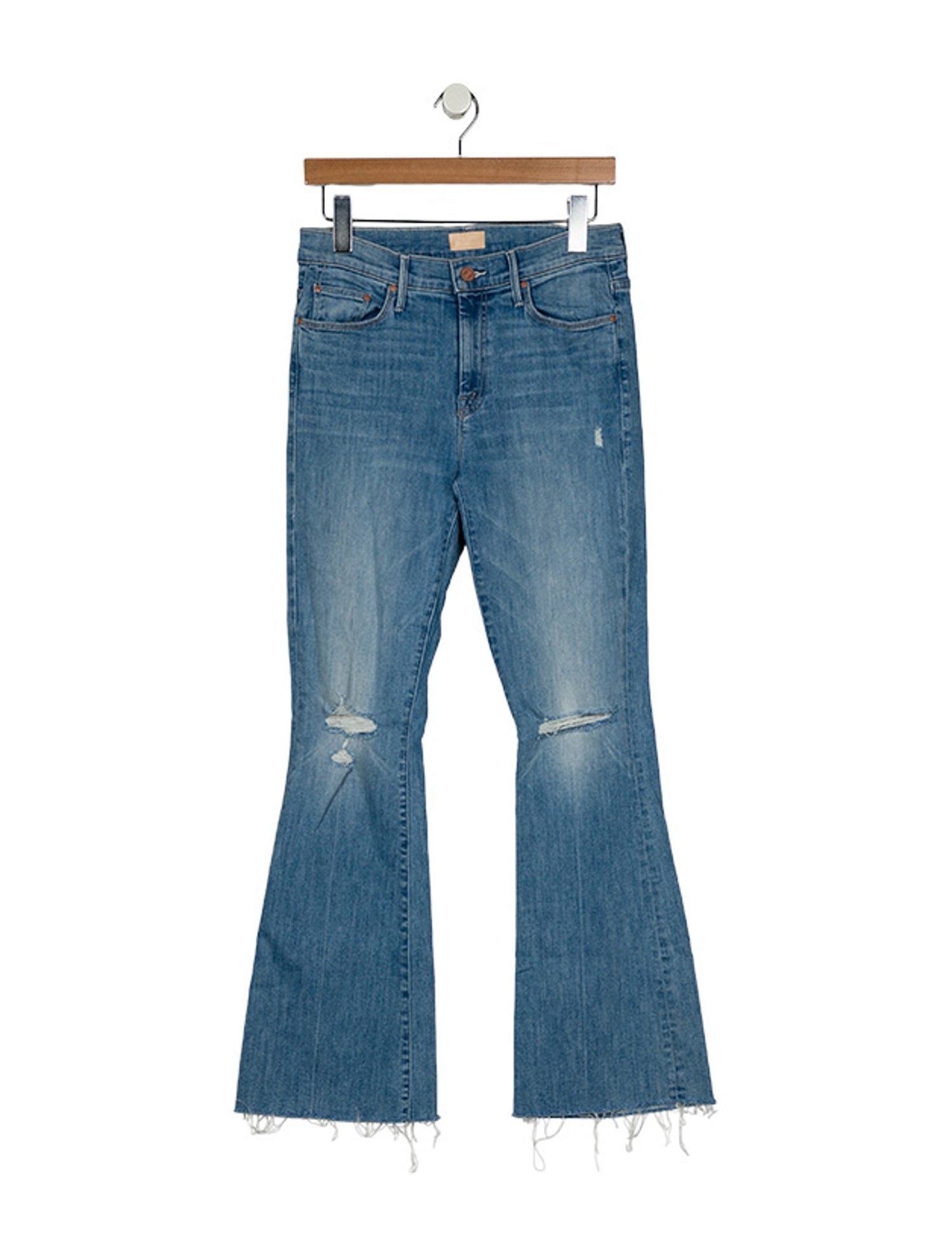Mother Mid-Rise Wide Leg Jeans