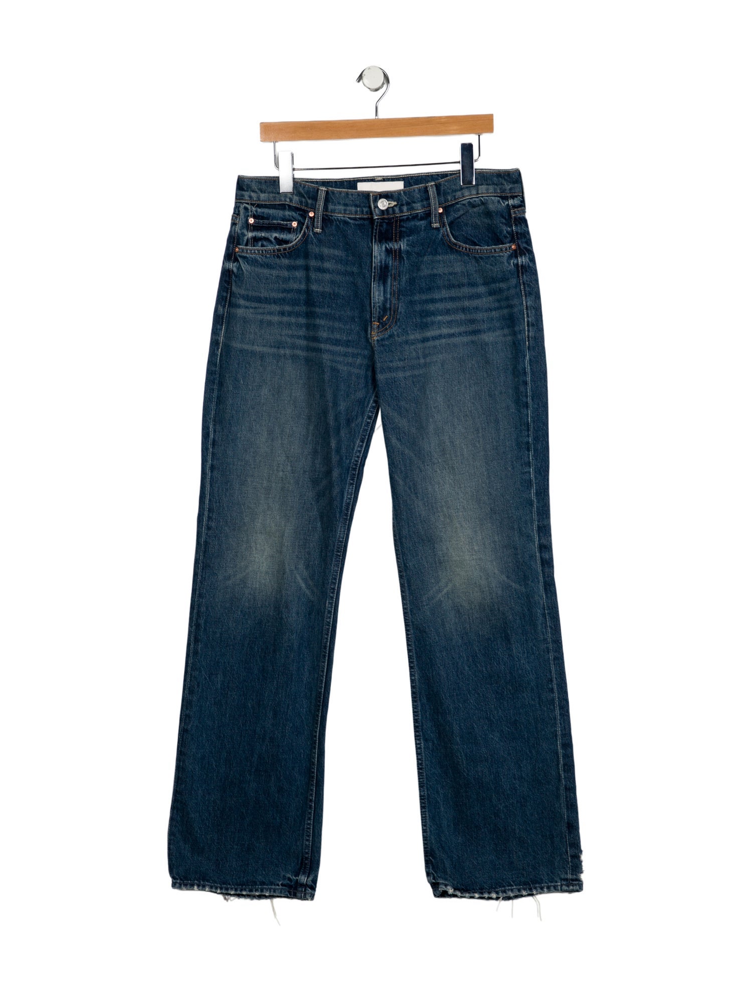 Mother Mid-Rise Wide Leg Jeans