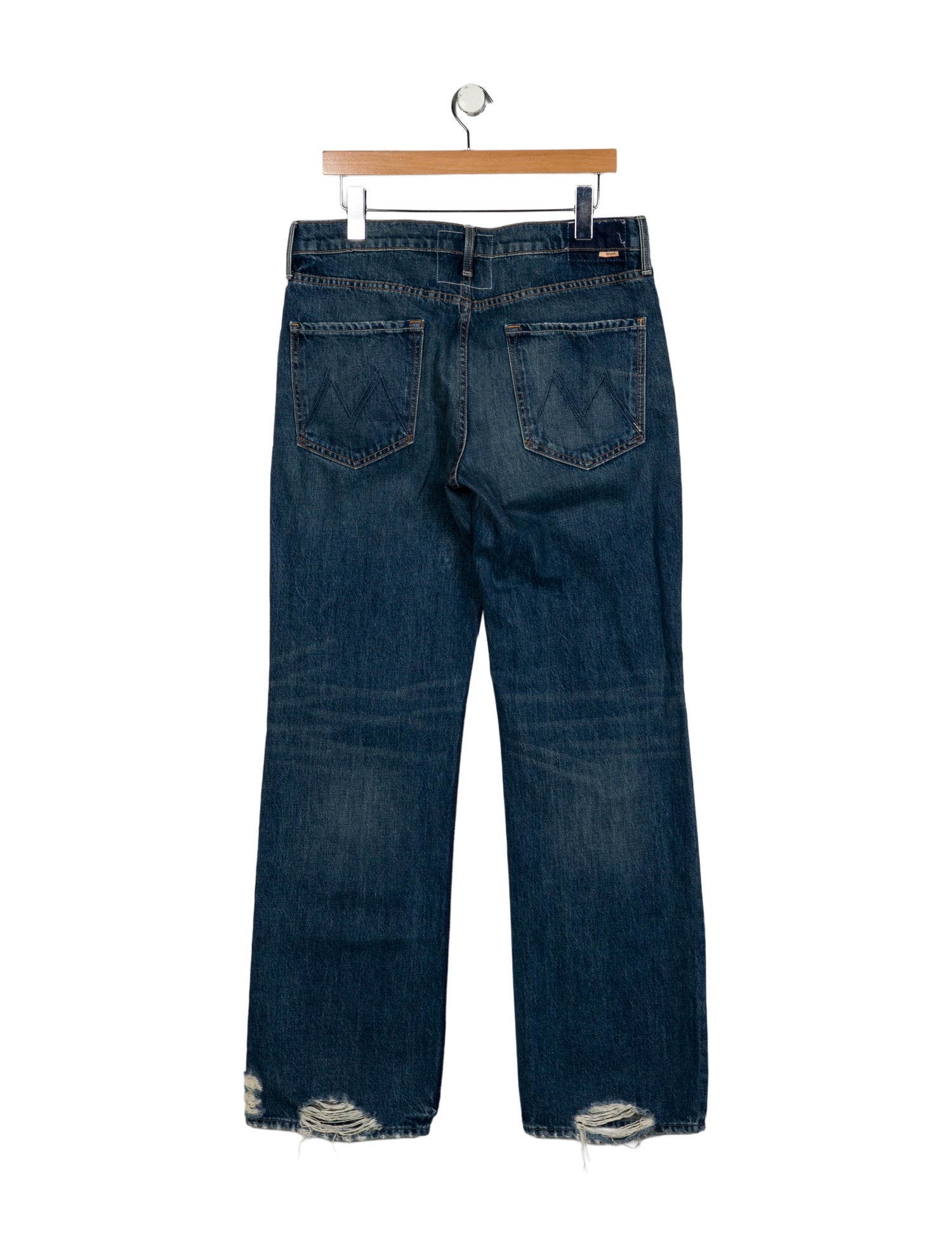 Mother Mid-Rise Wide Leg Jeans