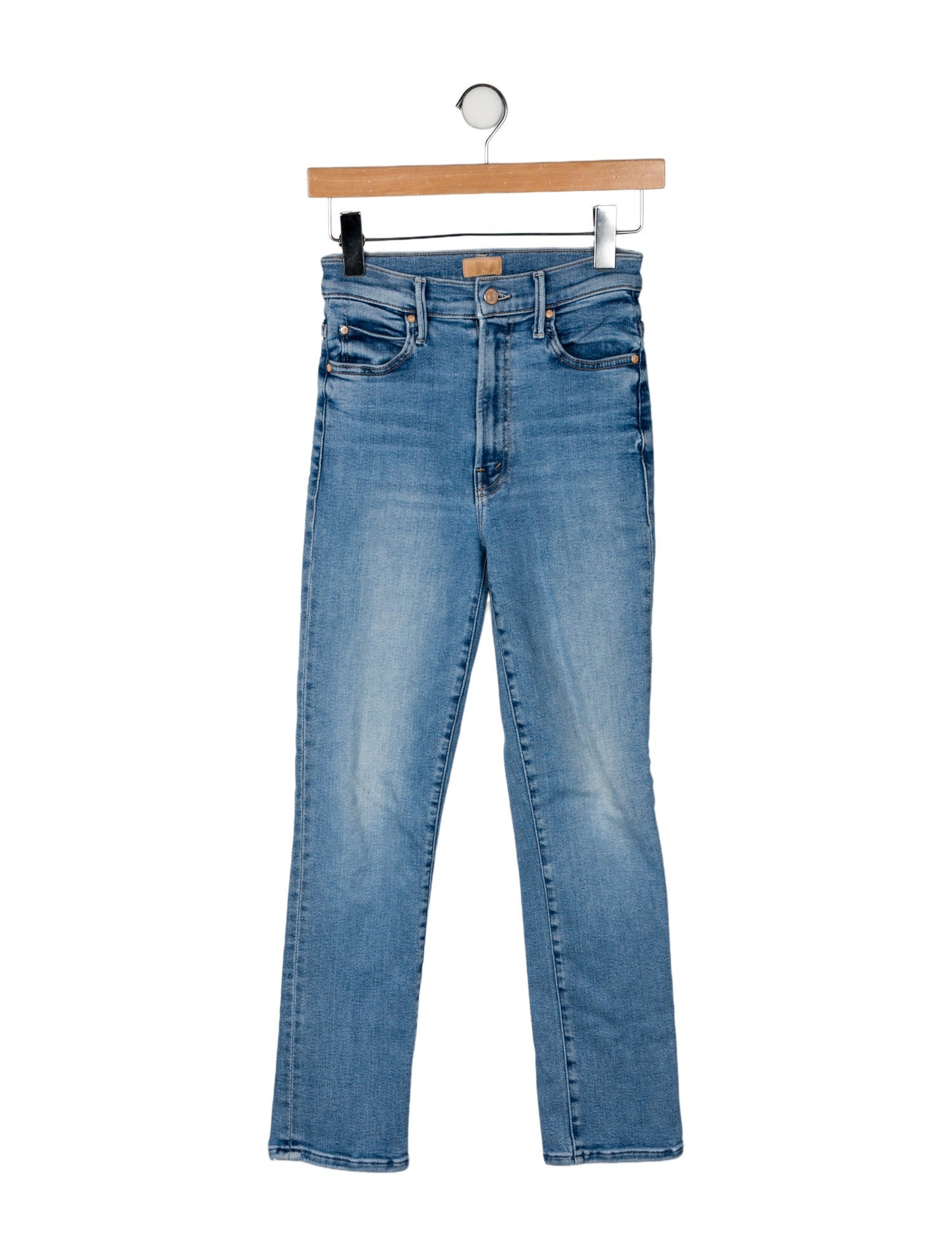Mother High-Rise Straight Leg Jeans