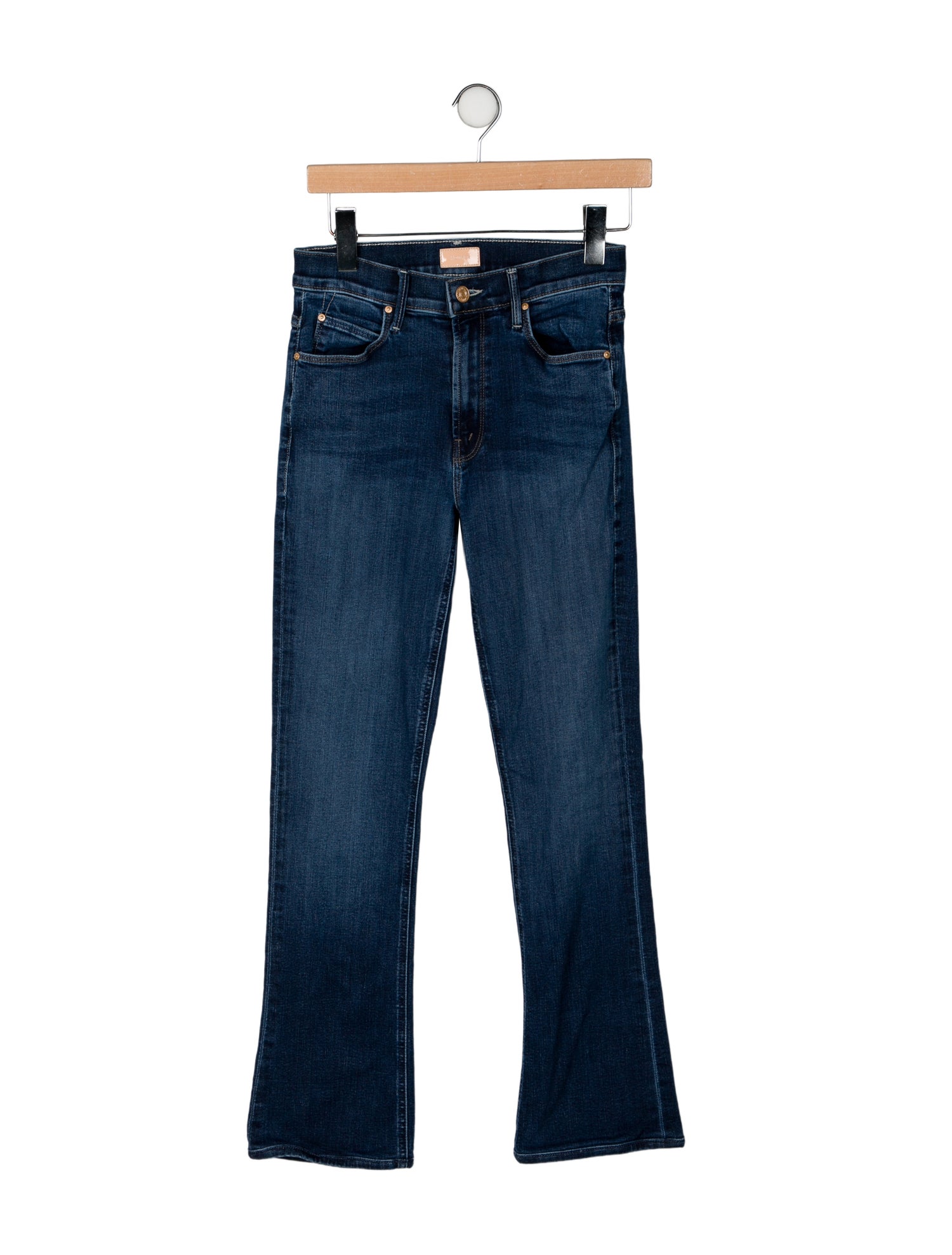 Mother Mid-Rise Straight Leg Jeans