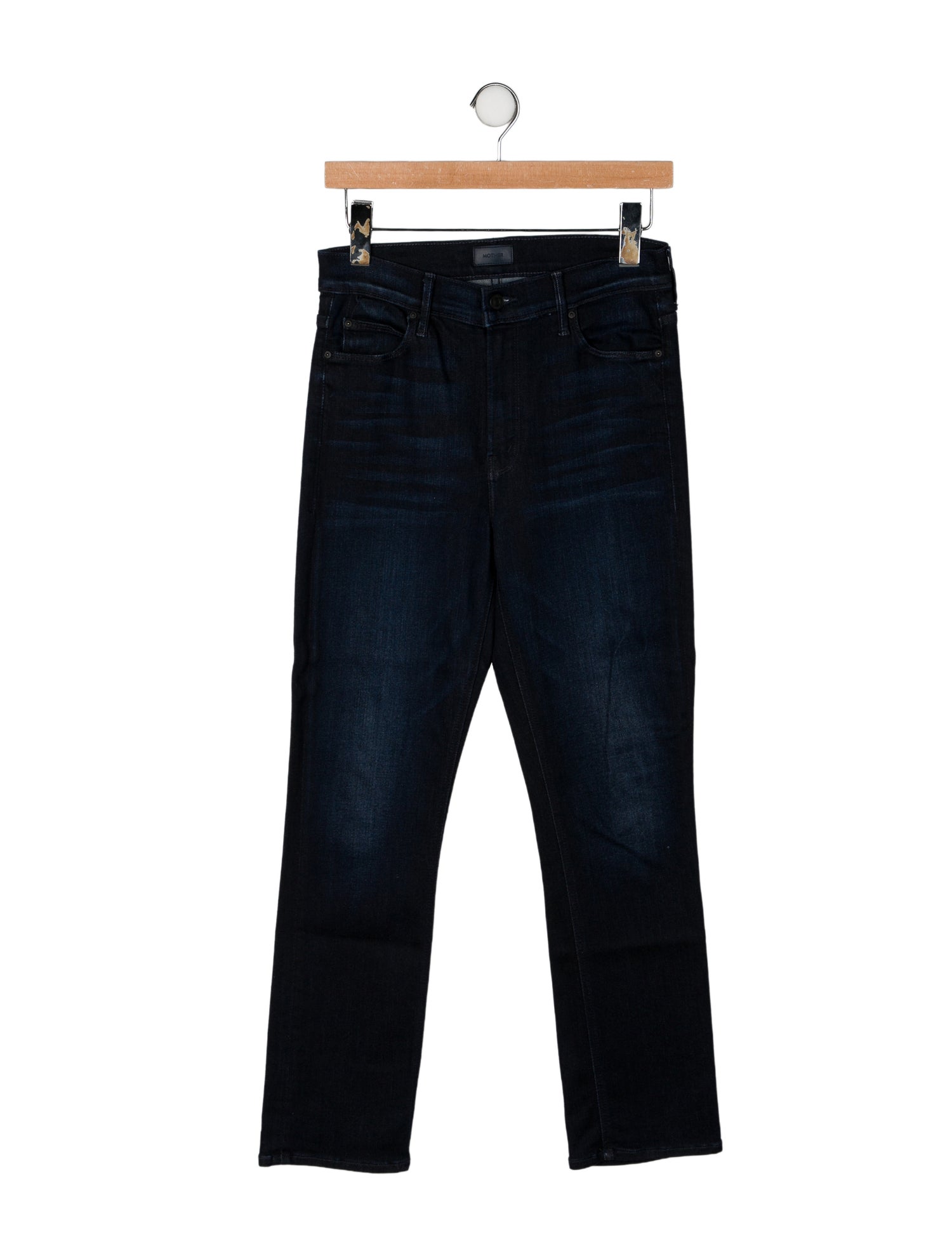 Mother Mid-Rise Straight Leg Jeans