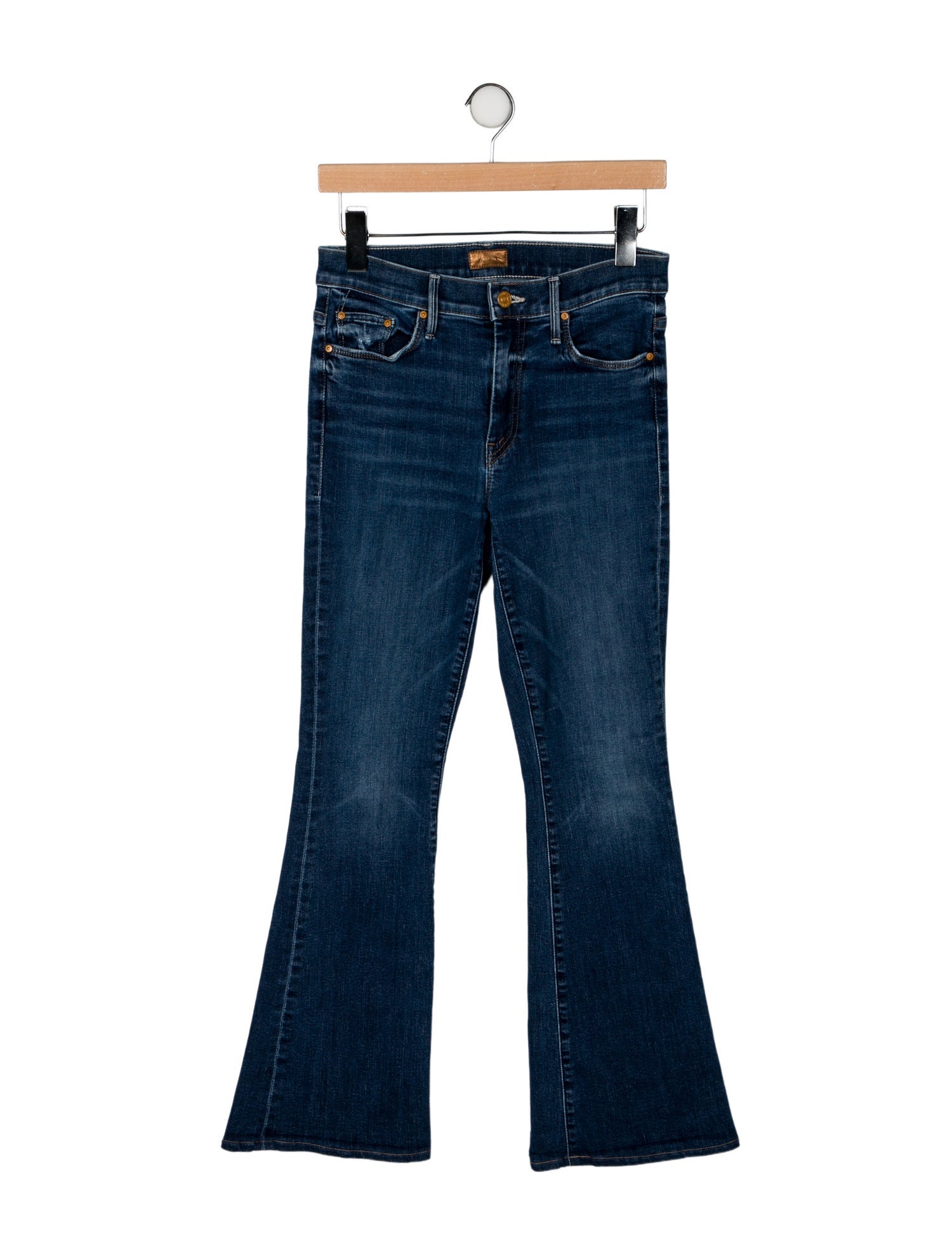 Mother Mid-Rise Wide Leg Jeans