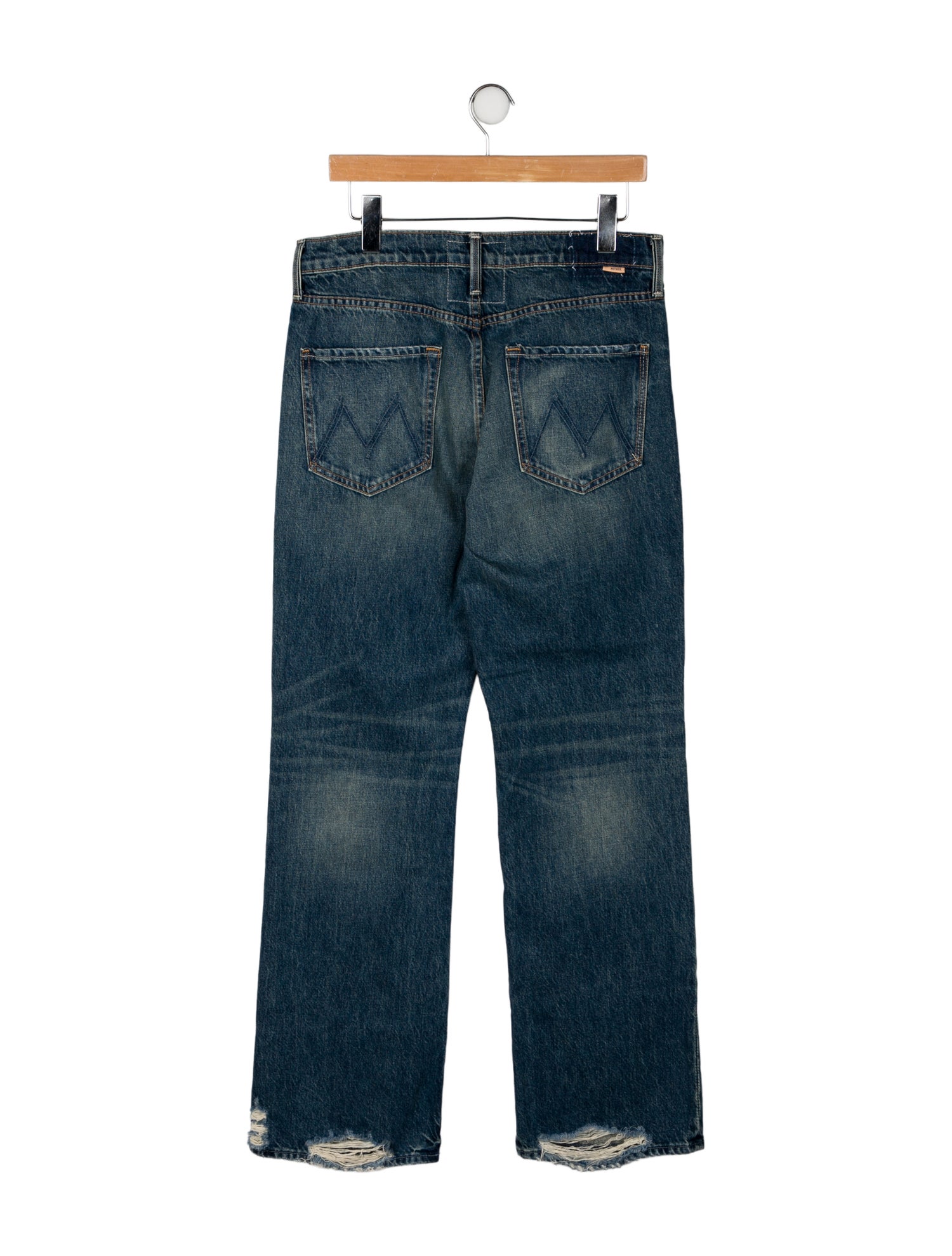 Mother Mid-Rise Wide Leg Jeans