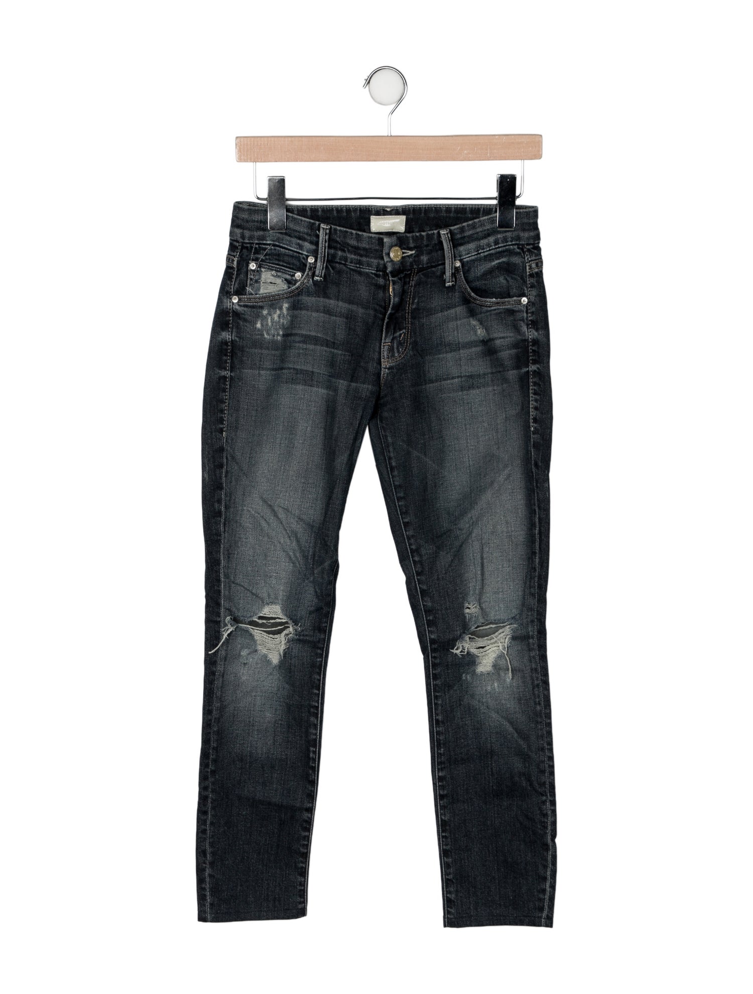 Mother Low-Rise Skinny Leg Jeans