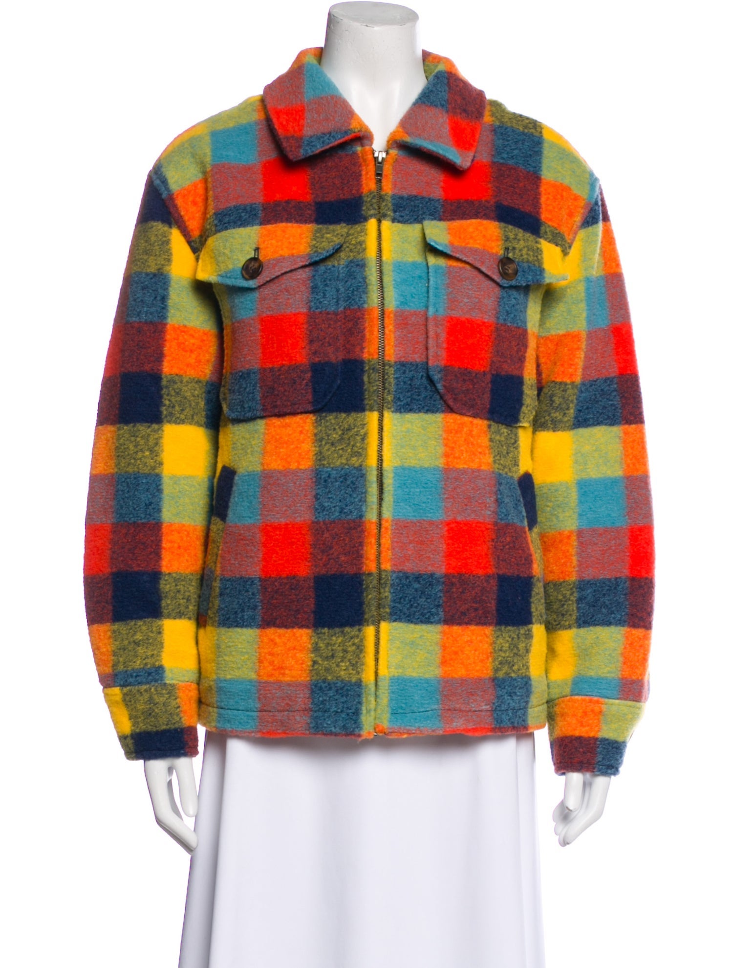 Mother Plaid Print Jacket w/ Tags