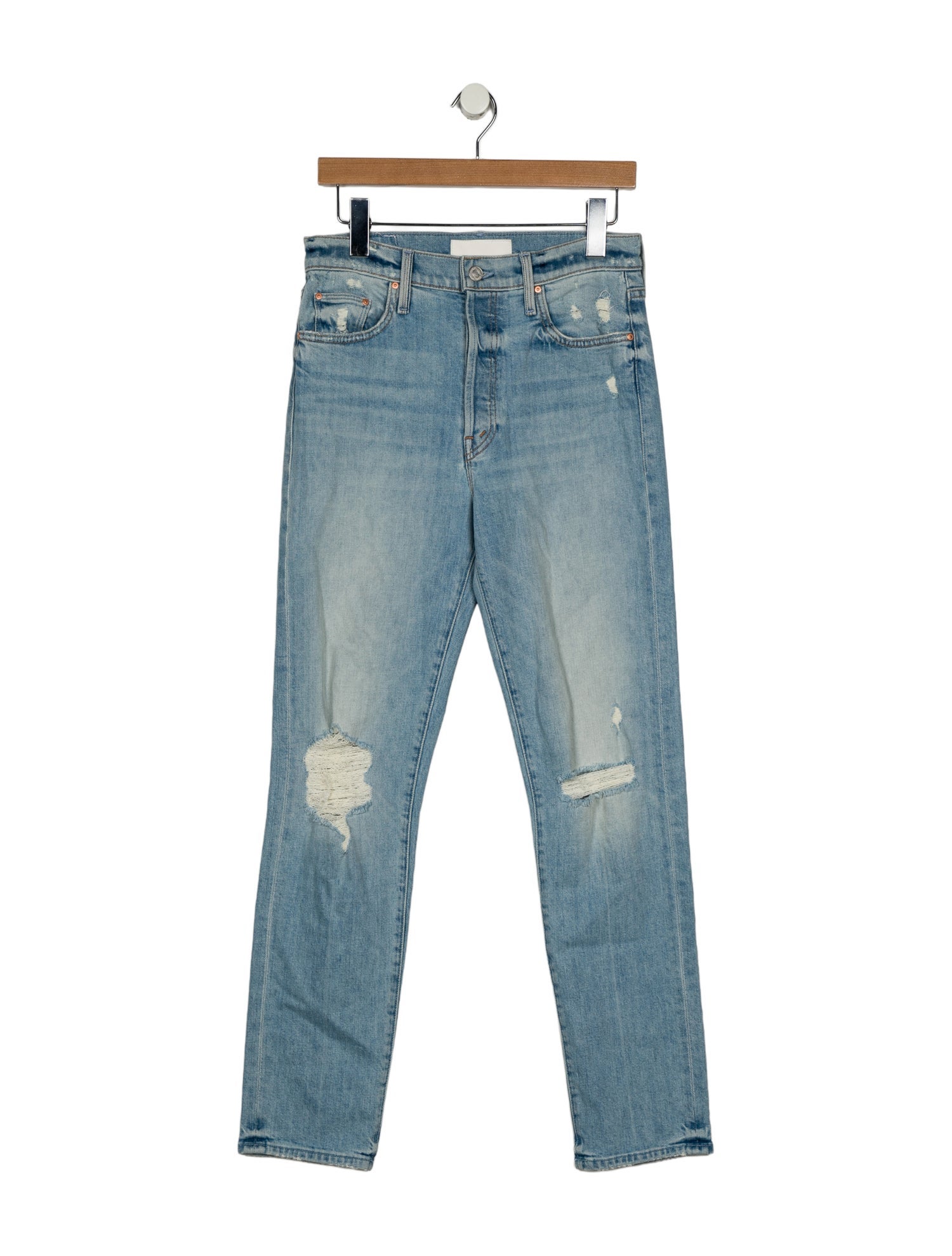 Mother High-Rise Straight Leg Jeans