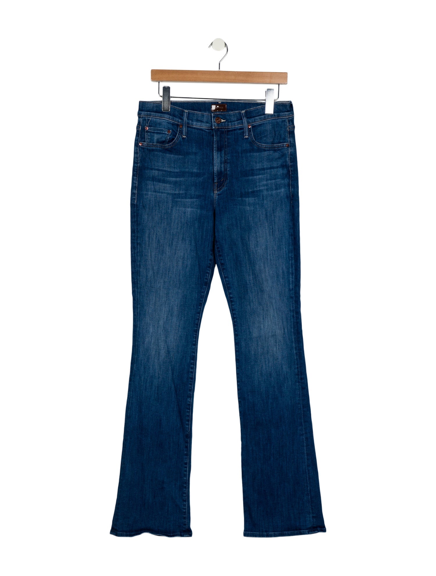 Mother Mid-Rise Wide Leg Jeans