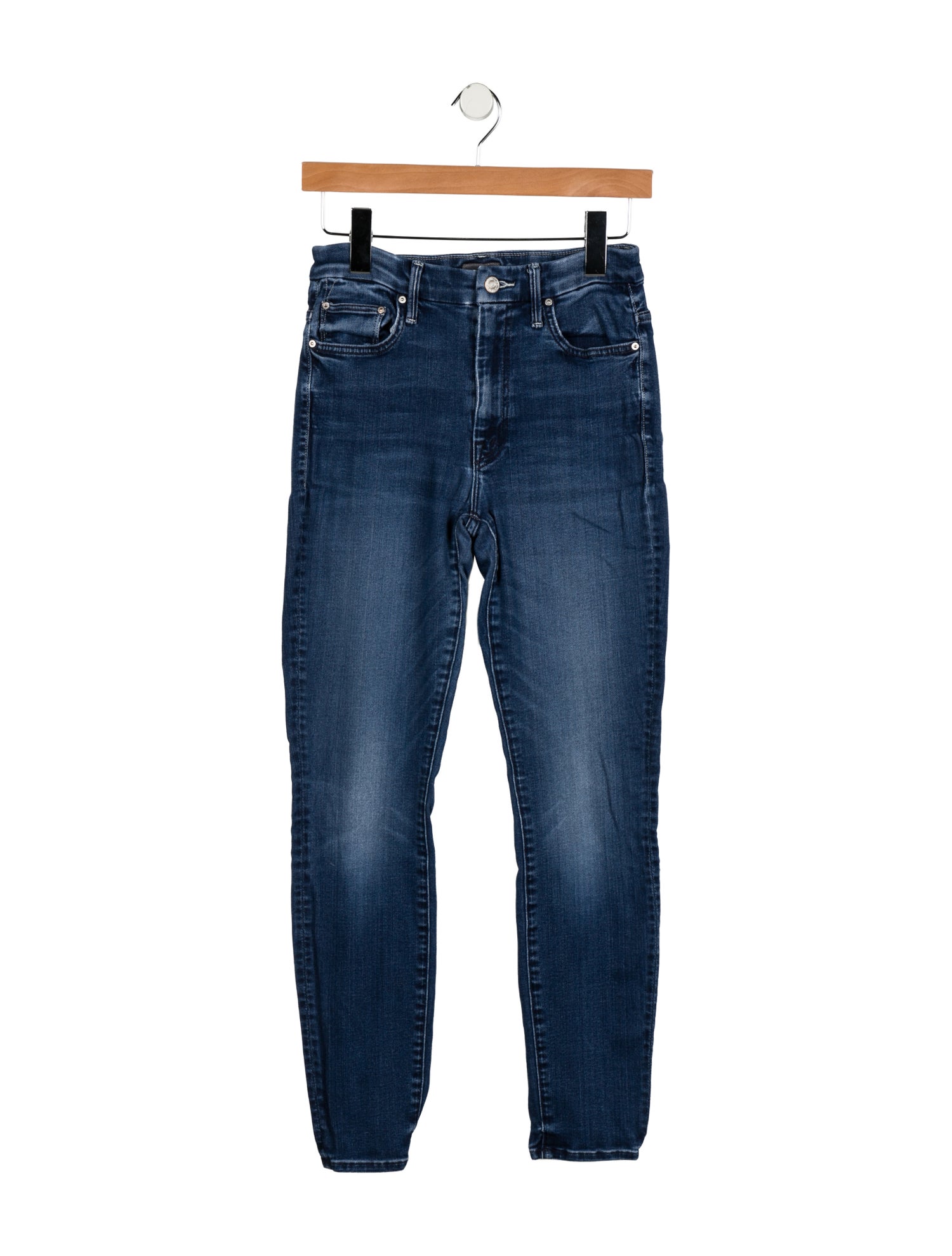 Mother Mid-Rise Skinny Leg Jeans