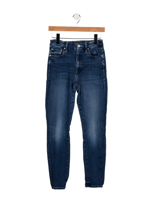 Mother Mid-Rise Skinny Leg Jeans