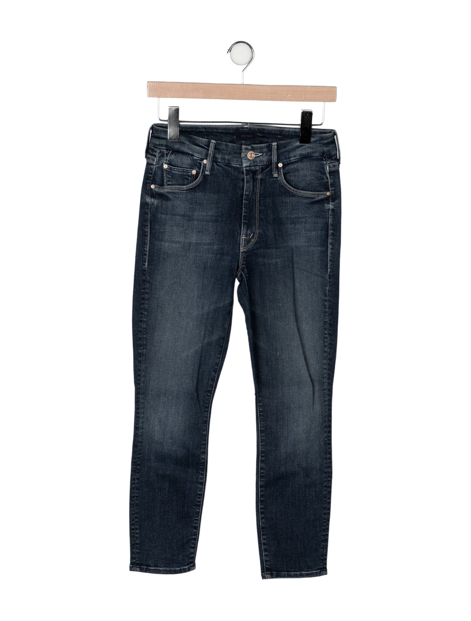 Mother Mid-Rise Skinny Leg Jeans