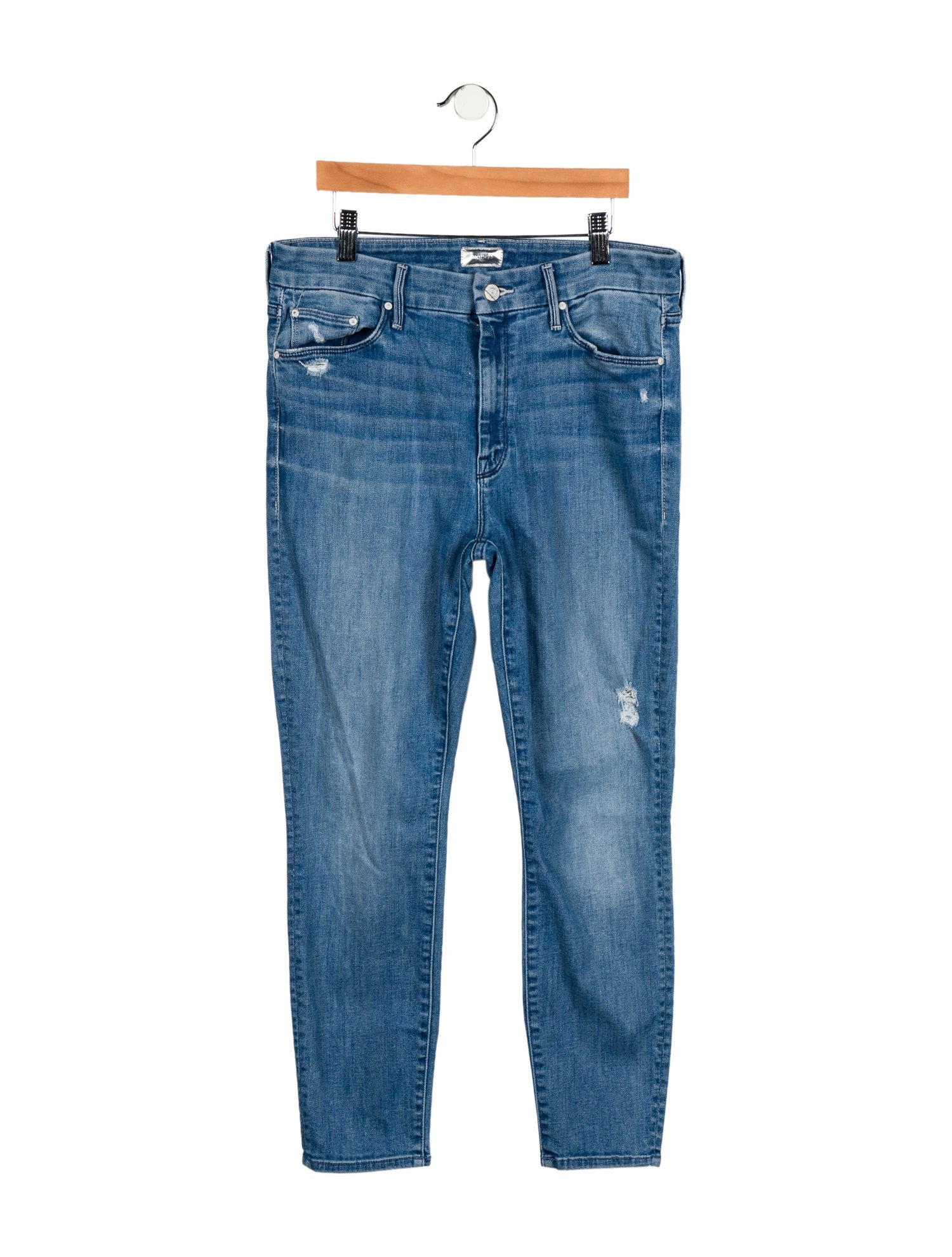 Mother Mid-Rise Skinny Leg Jeans