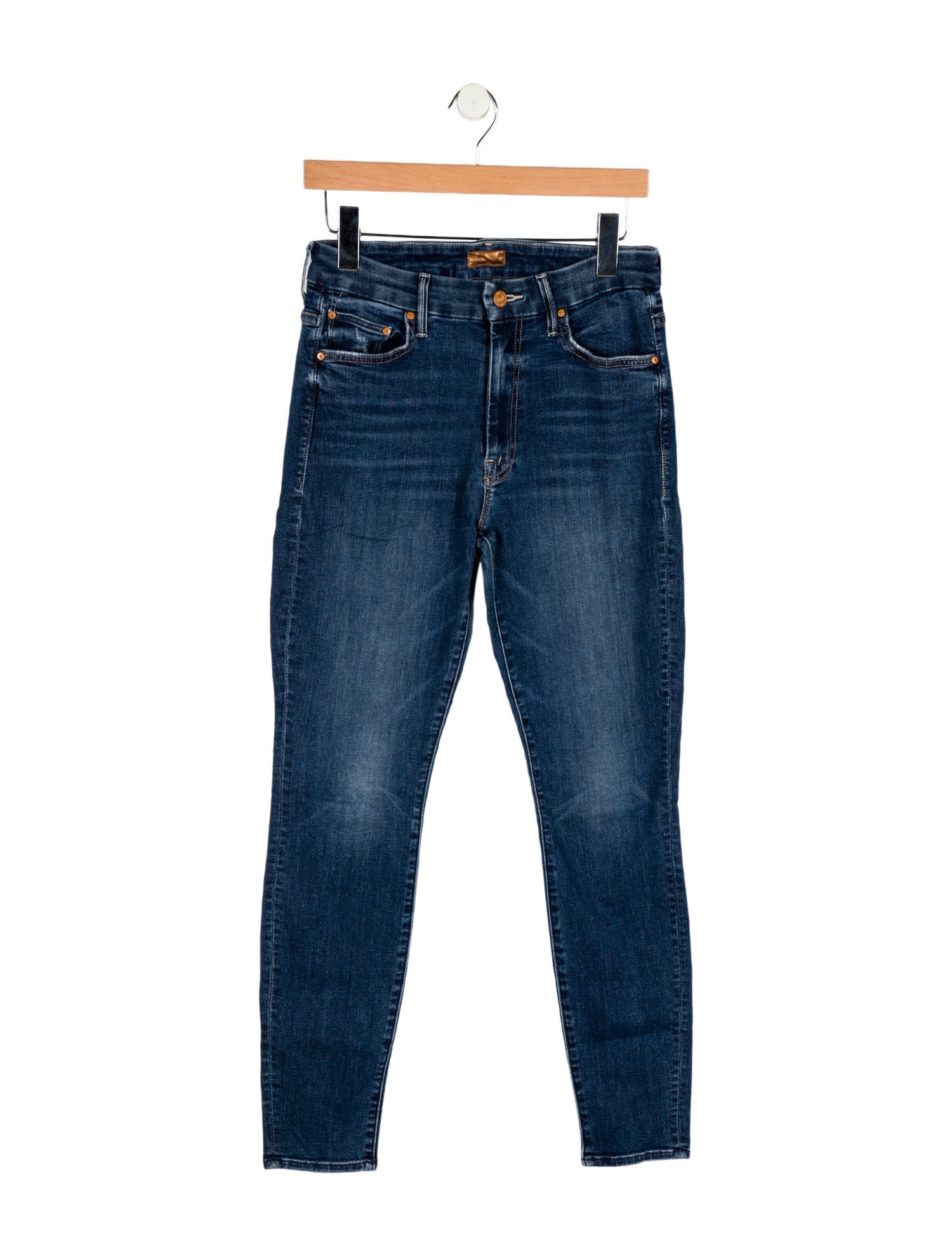 Mother Mid-Rise Skinny Leg Jeans