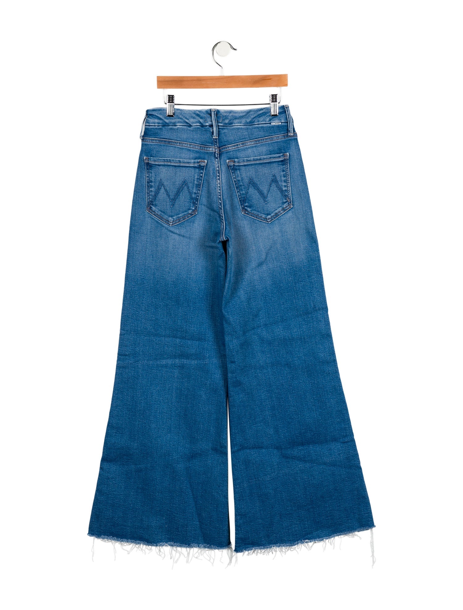 Mother Mid-Rise Wide Leg Jeans