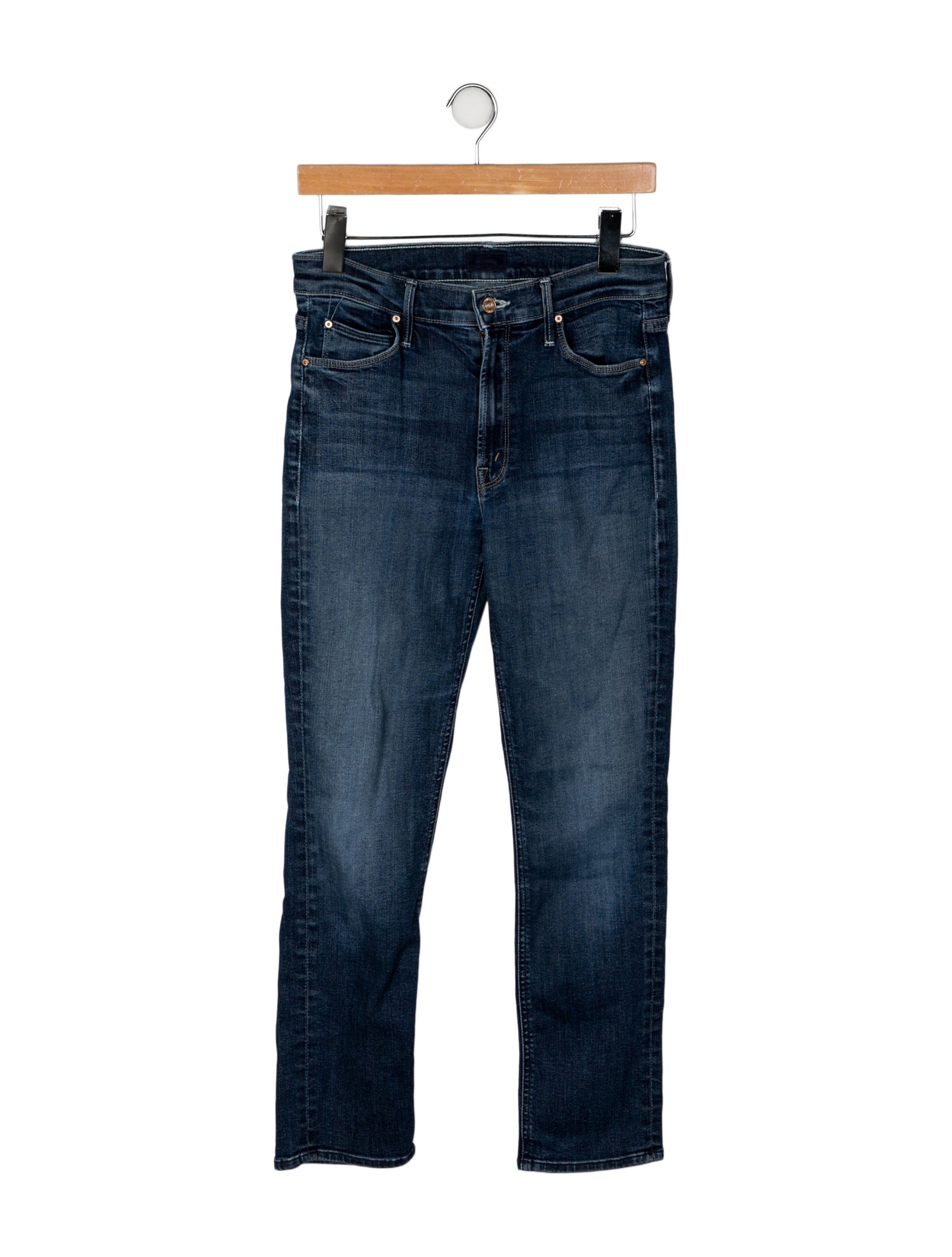 Mother Low-Rise Straight Leg Jeans