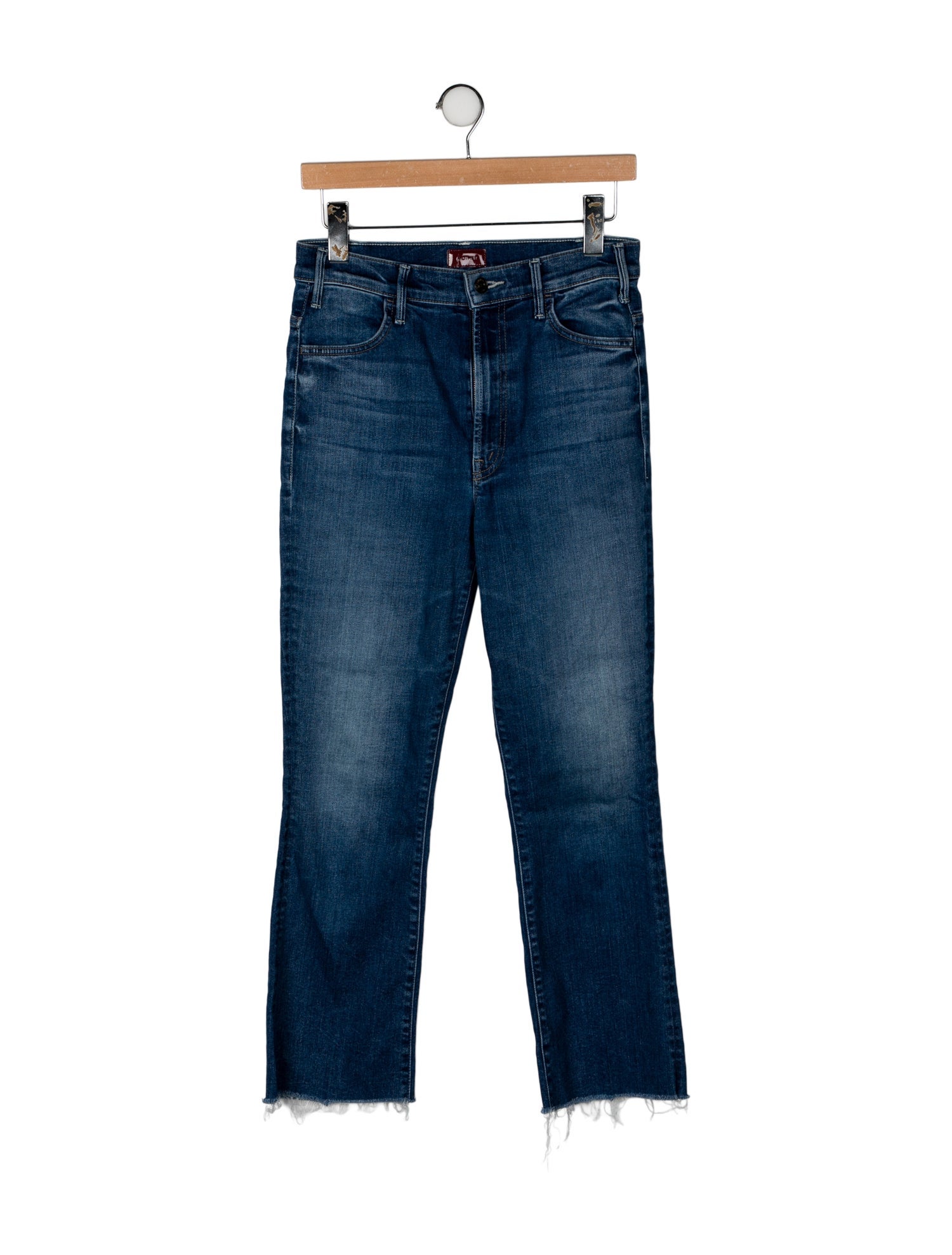 Mother Mid-Rise Wide Leg Jeans
