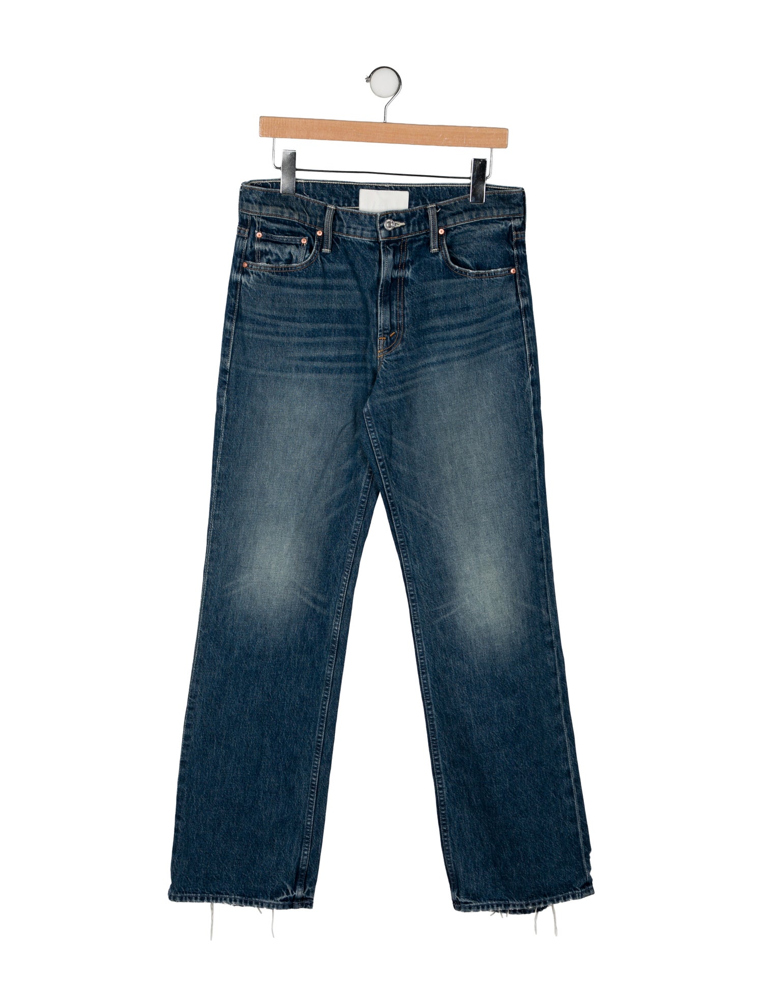 Mother Mid-Rise Wide Leg Jeans