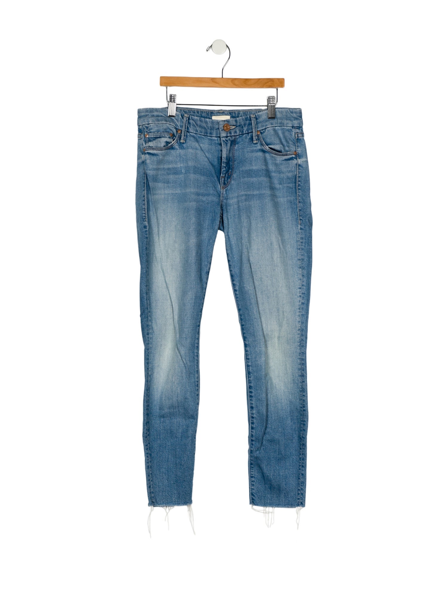 Mother Mid-Rise Skinny Leg Jeans