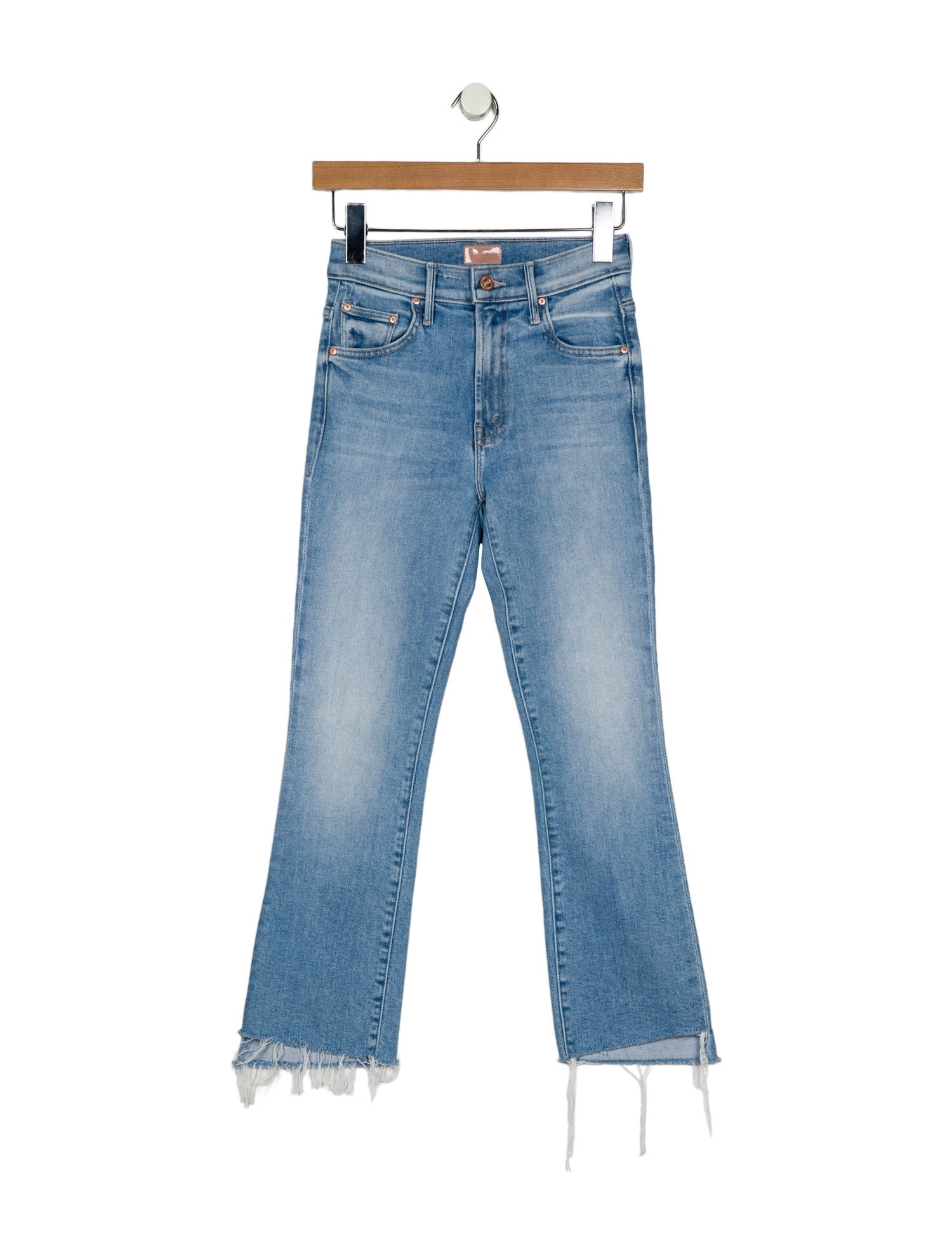 Mother Mid-Rise Straight Leg Jeans