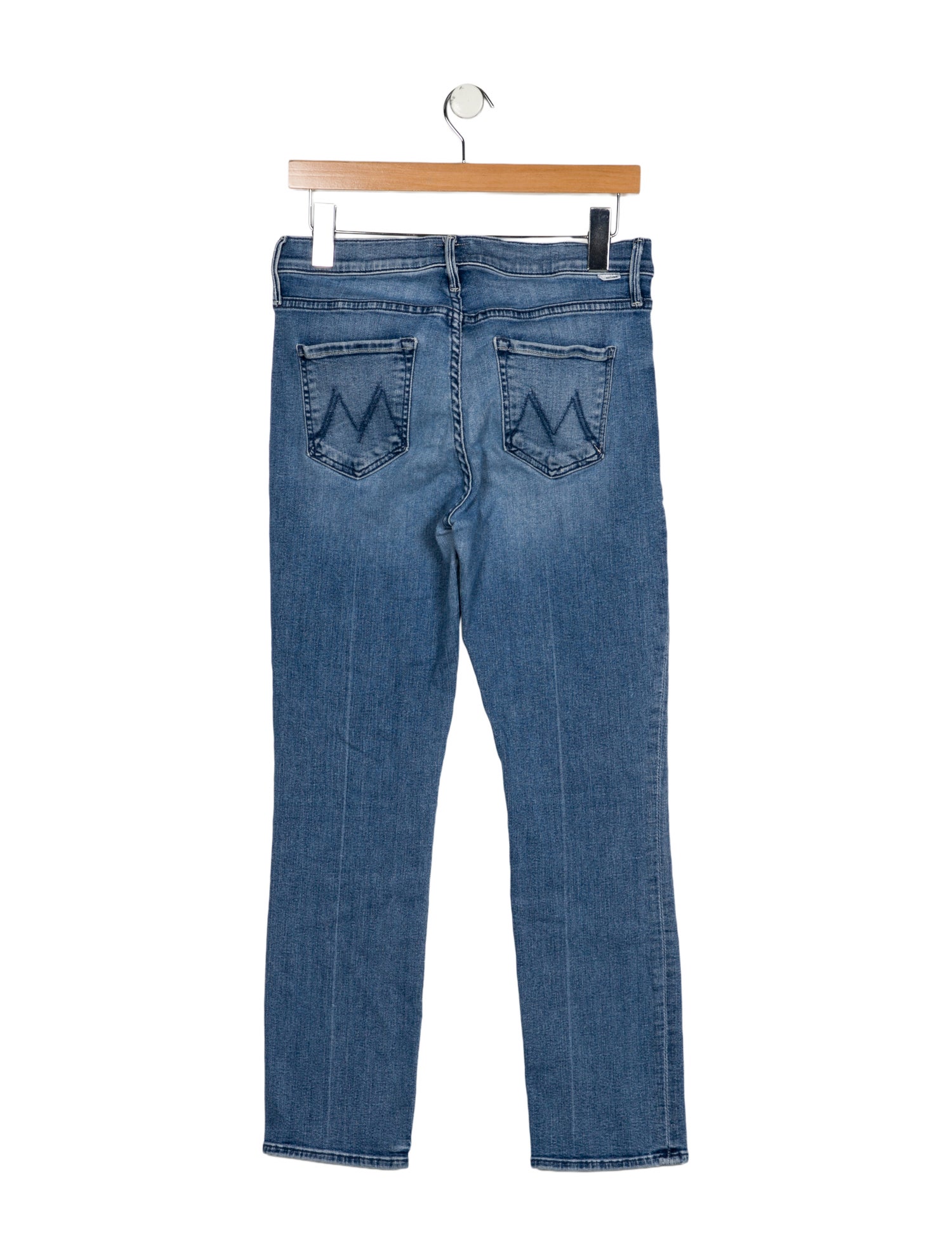 Mother Mid-Rise Straight Leg Jeans