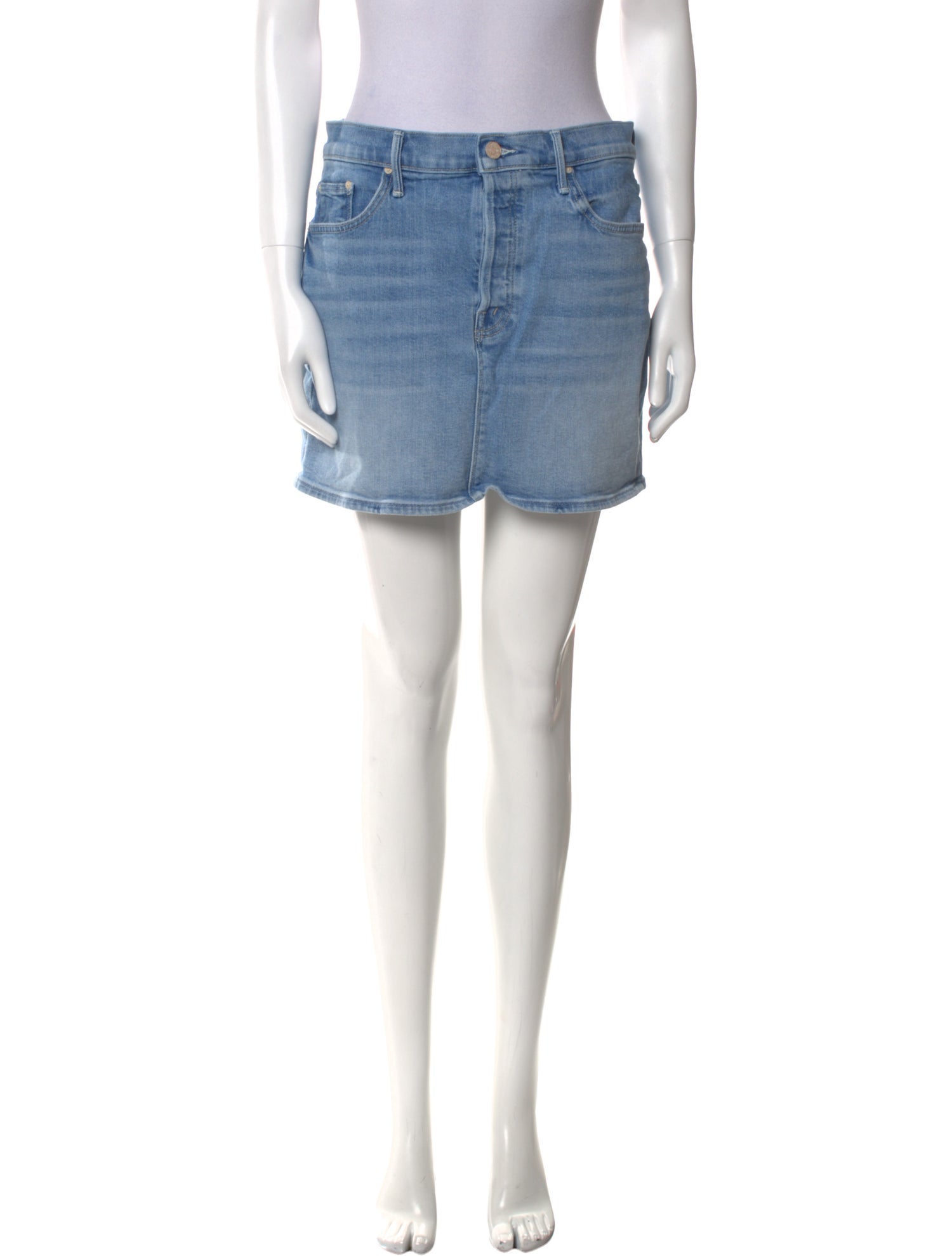 Mother Distressed Accents Mini Skirt