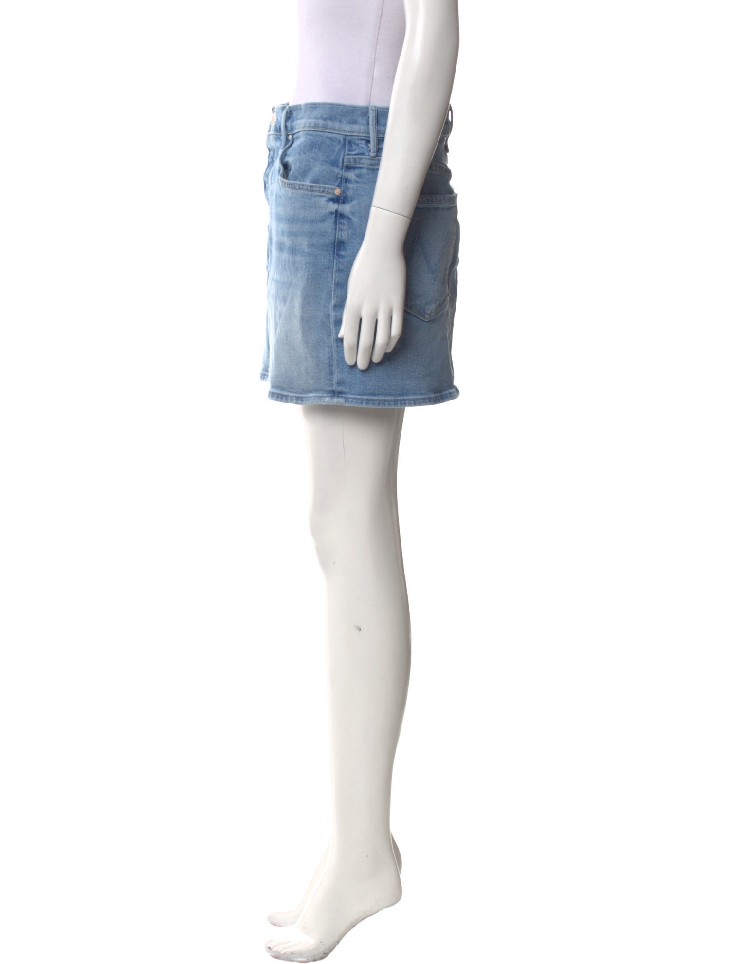 Mother Distressed Accents Mini Skirt