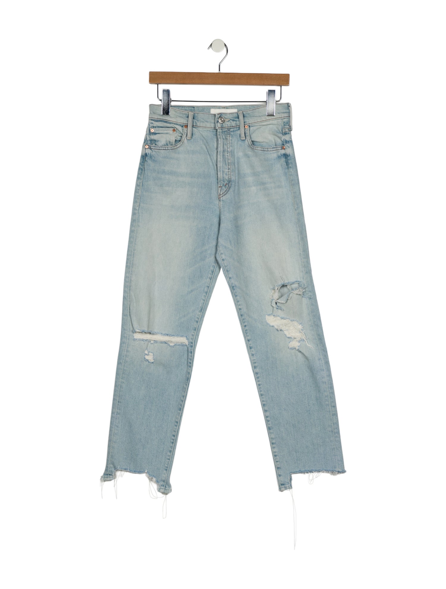 Mother High-Rise Straight Leg Jeans