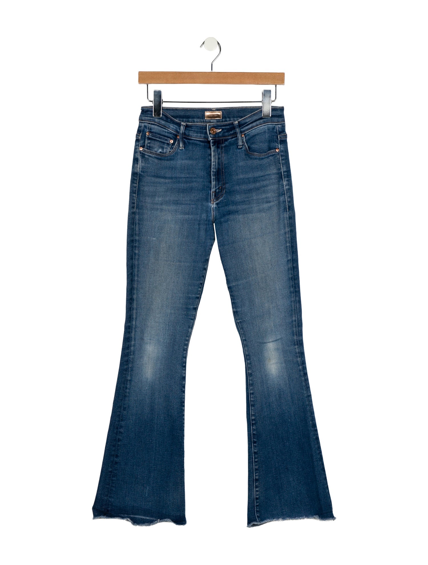 Mother Mid-Rise Wide Leg Jeans