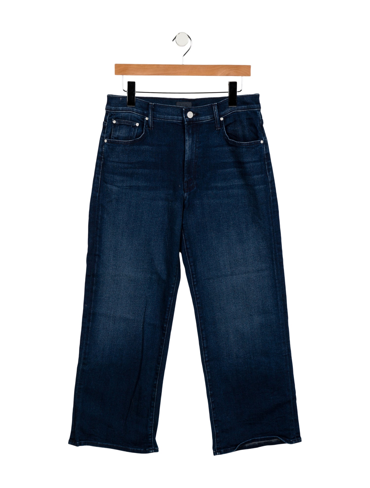 Mother Mid-Rise Wide Leg Jeans