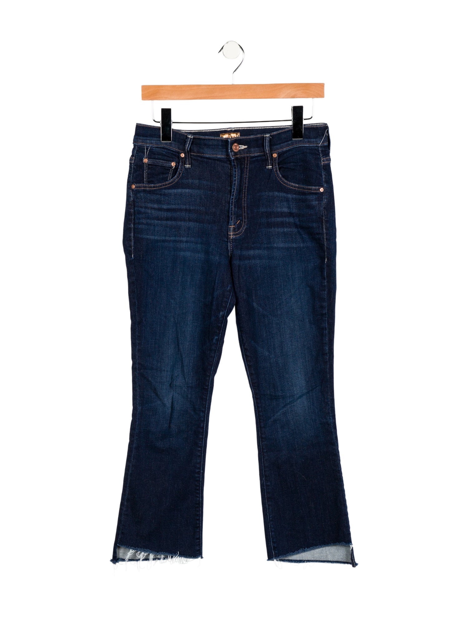 Mother Mid-Rise Straight Leg Jeans