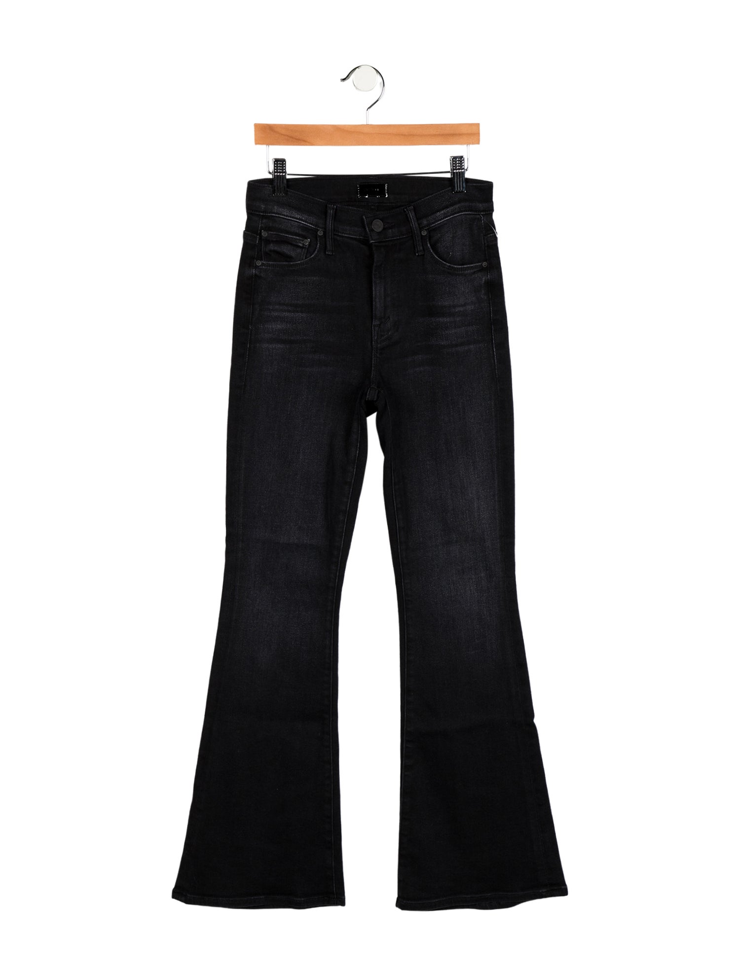 Mother Mid-Rise Wide Leg Jeans