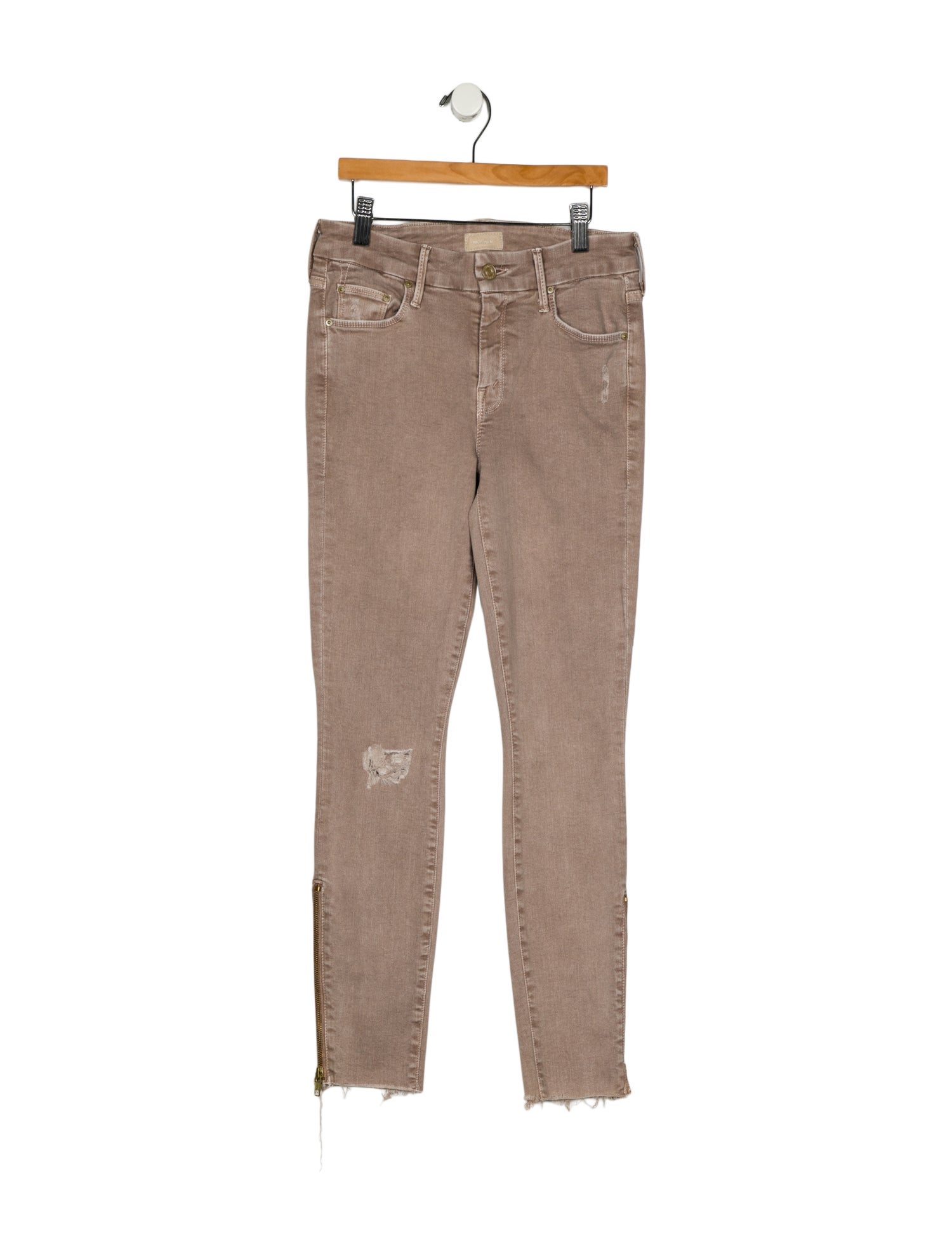 Mother Mid-Rise Skinny Leg Jeans