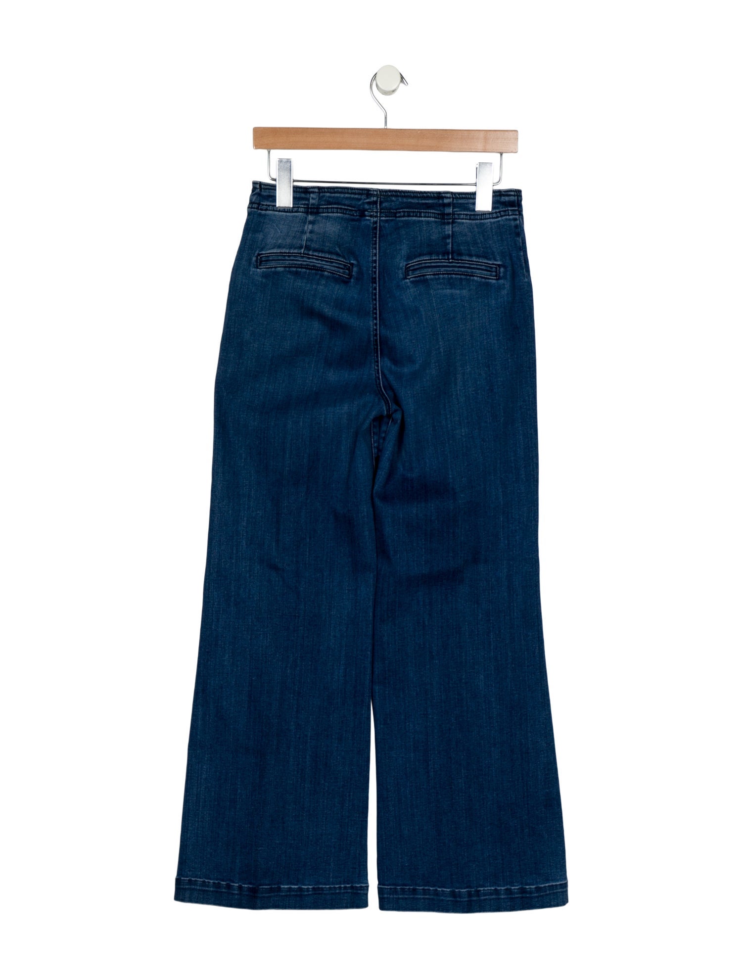 Mother Mid-Rise Wide Leg Jeans