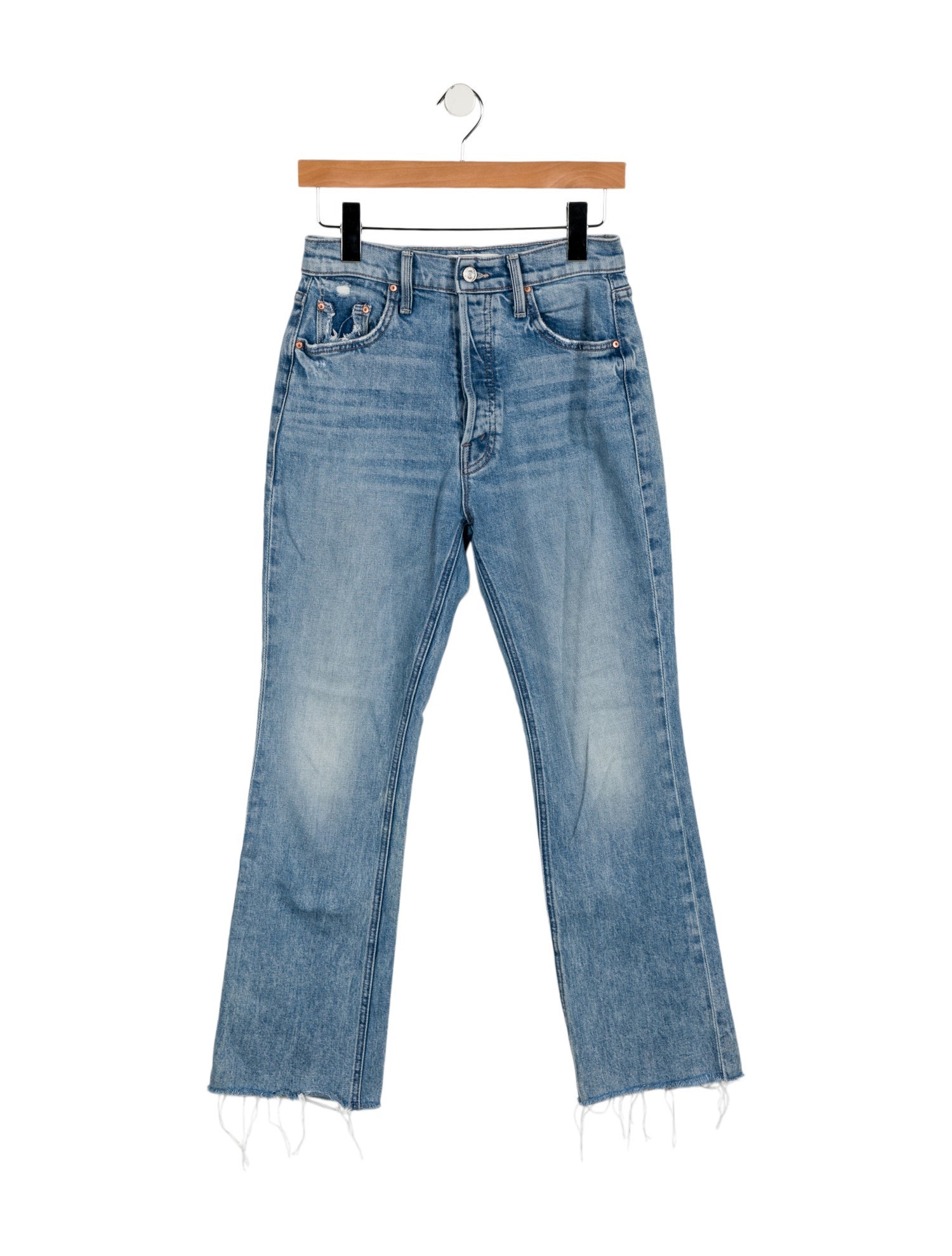 Mother High-Rise Straight Leg Jeans