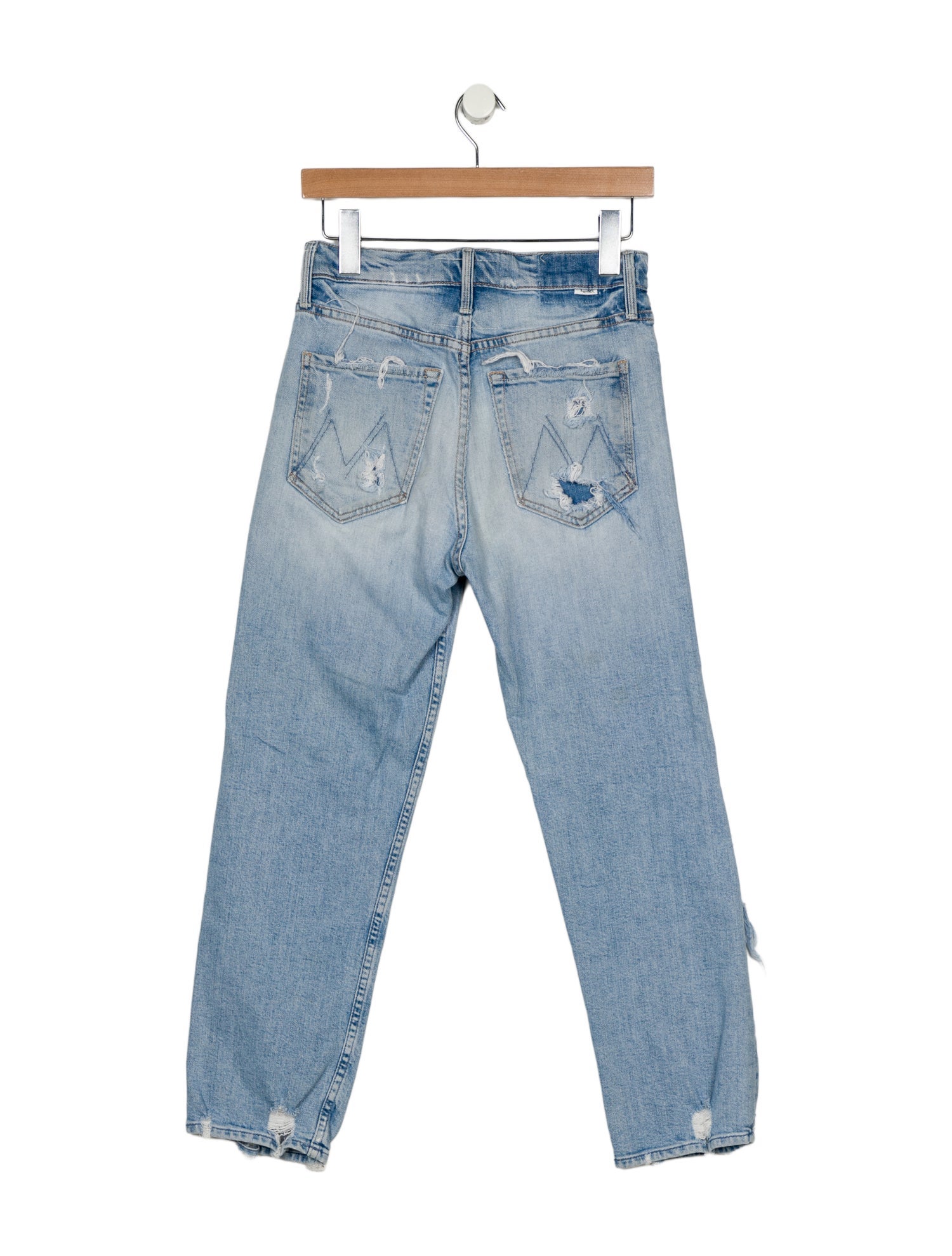 Mother Mid-Rise Straight Leg Jeans