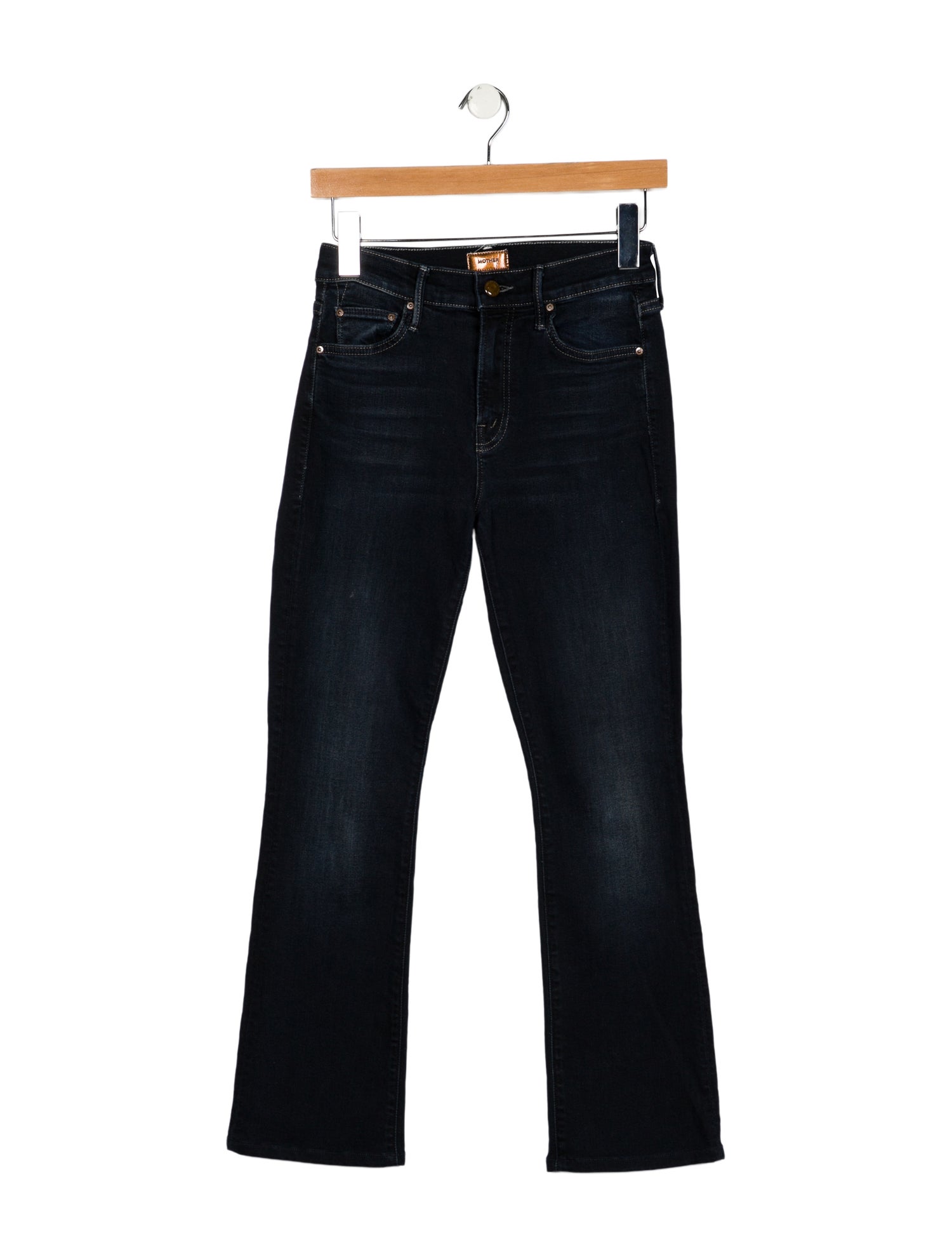 Mother Mid-Rise Straight Leg Jeans