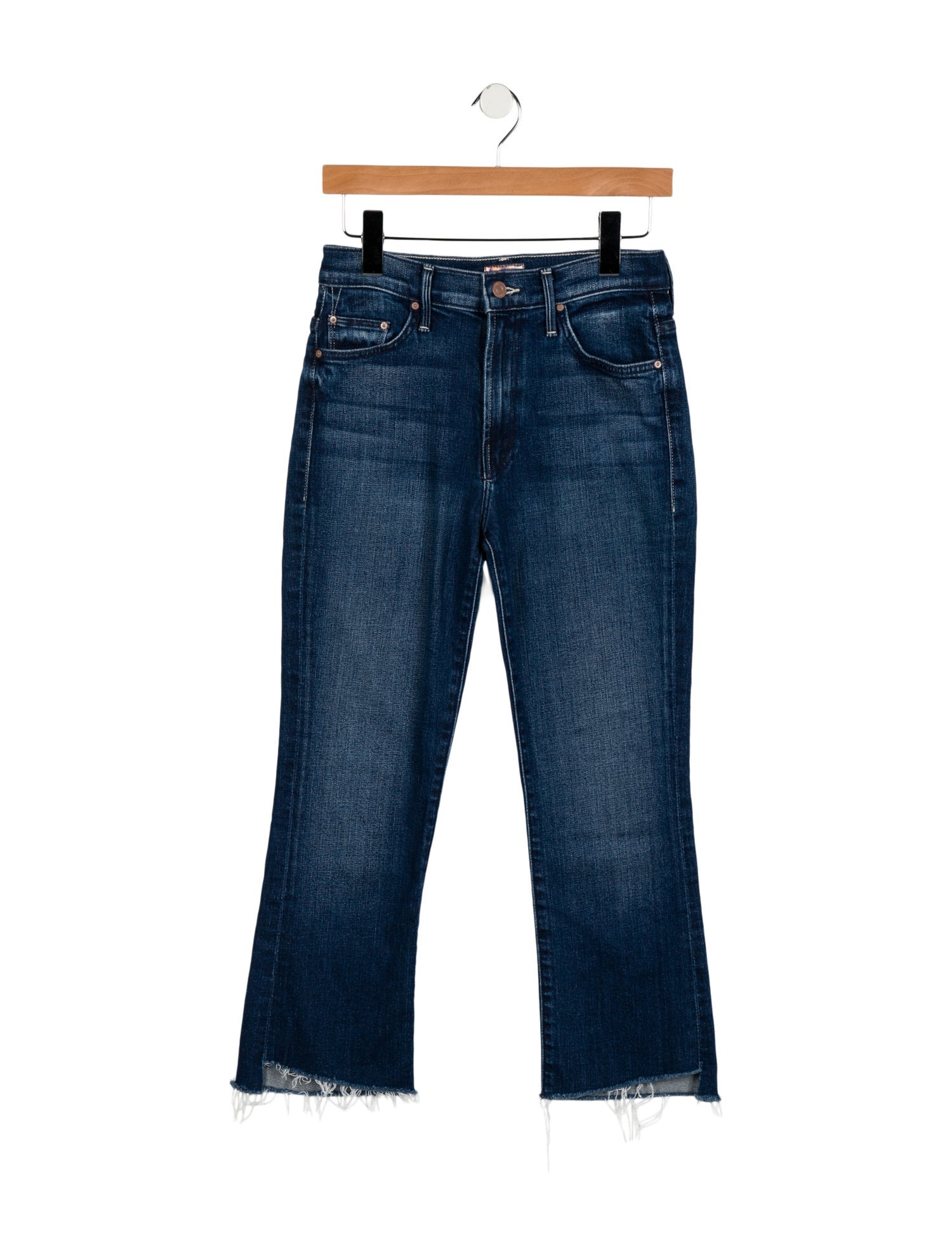 Mother Mid-Rise Straight Leg Jeans
