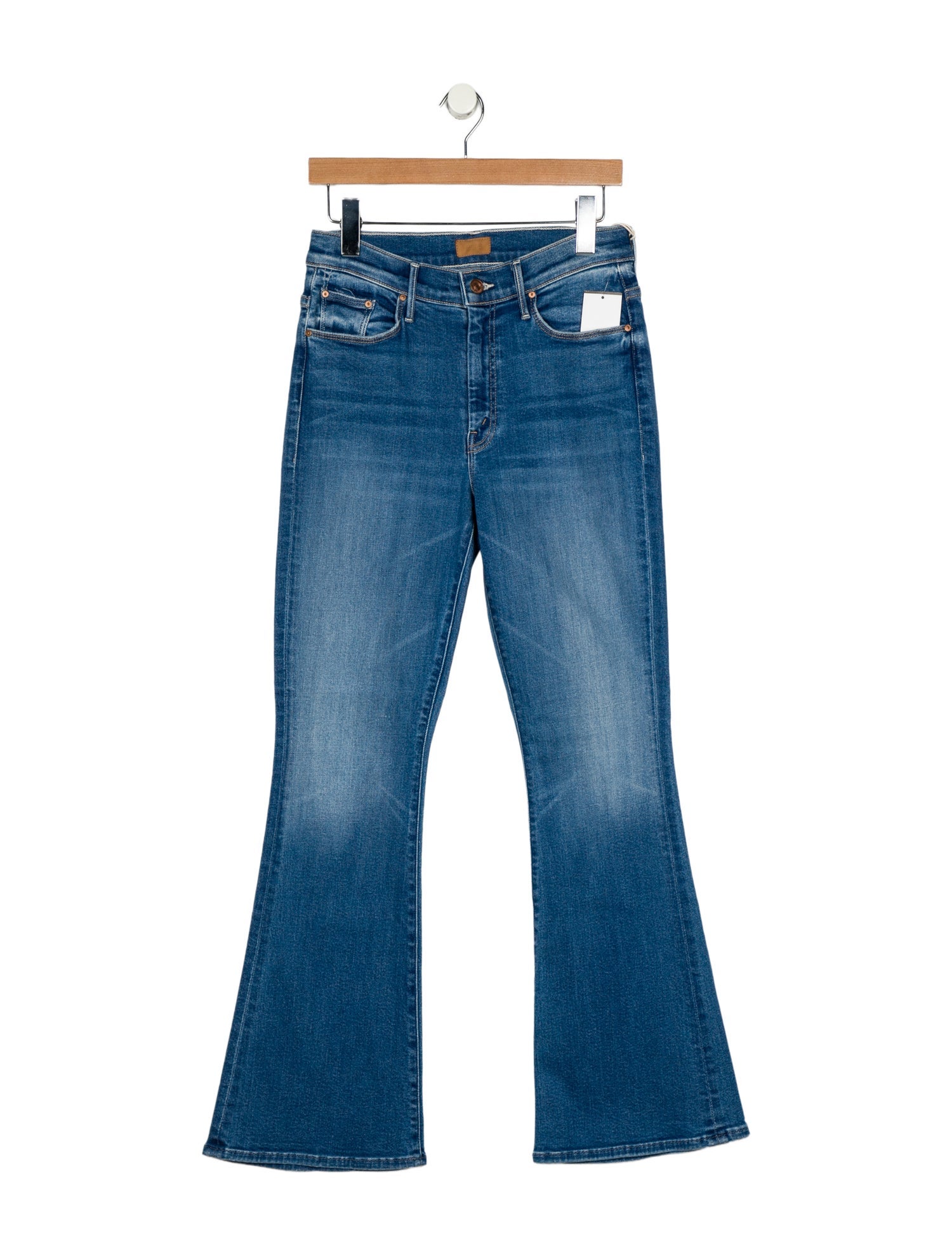 Mother Mid-Rise Wide Leg Jeans