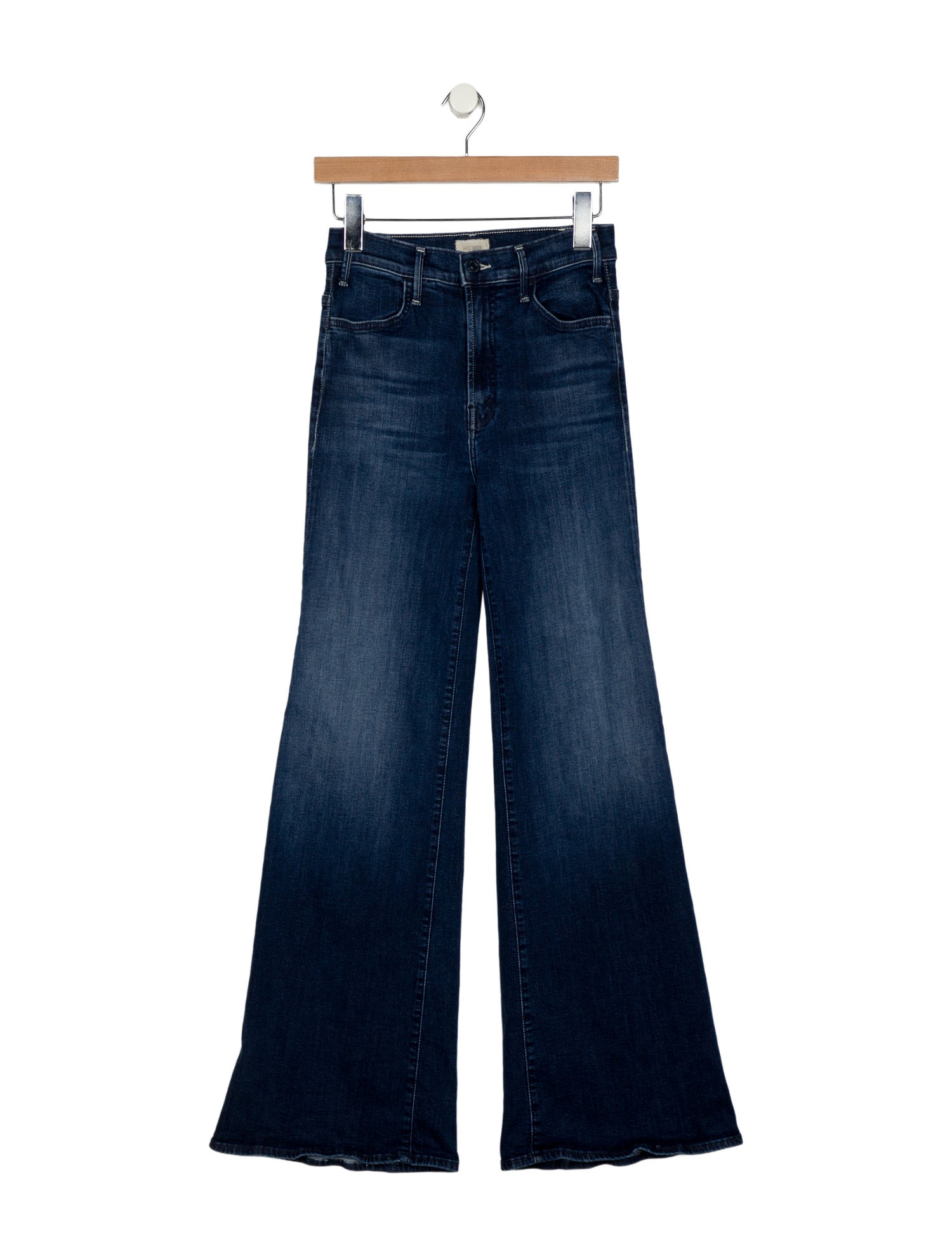 Mother Mid-Rise Wide Leg Jeans