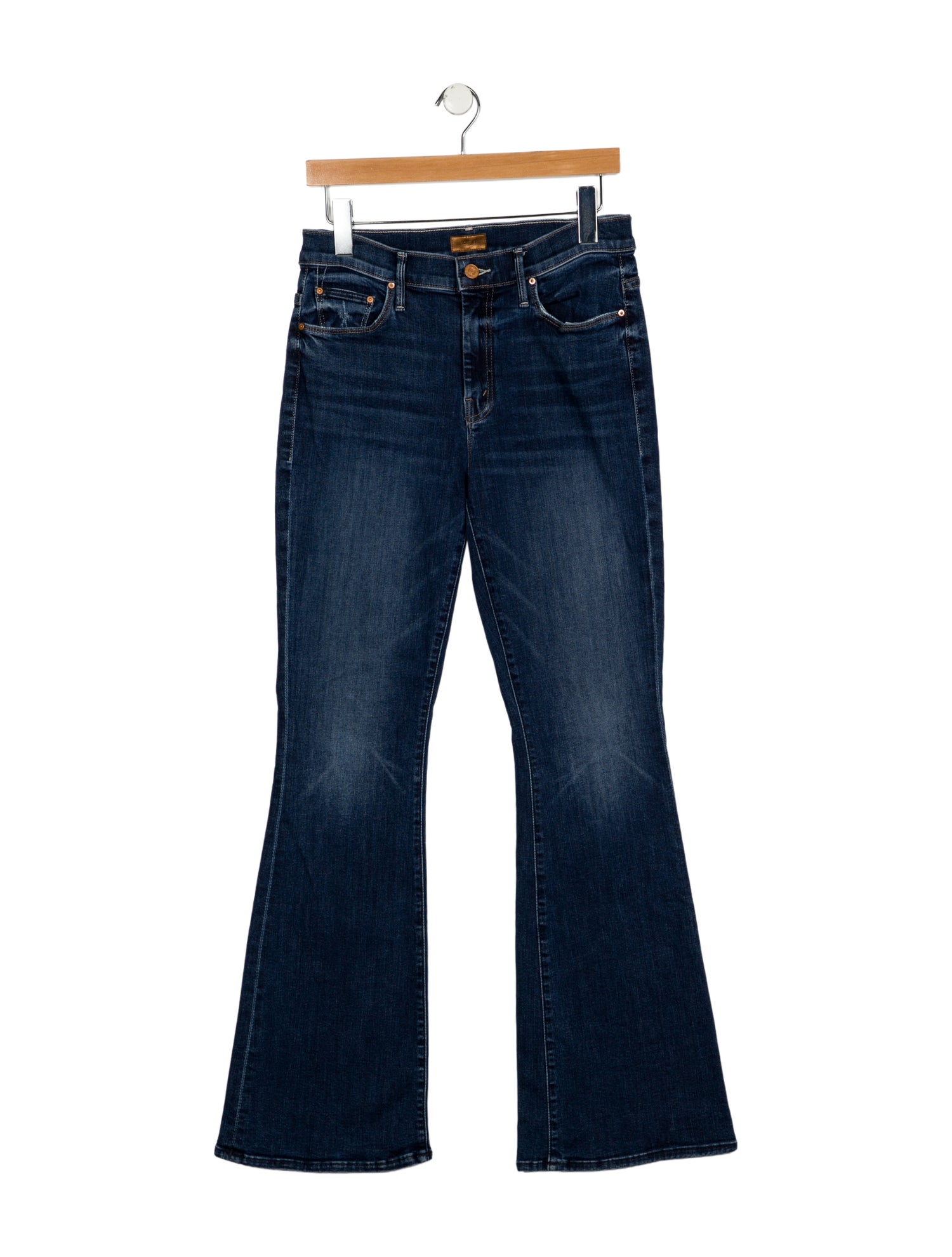 Mother Mid-Rise Wide Leg Jeans