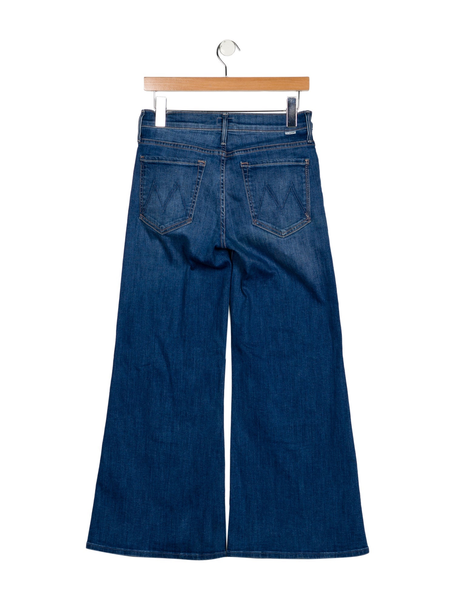 Mother Mid-Rise Wide Leg Jeans