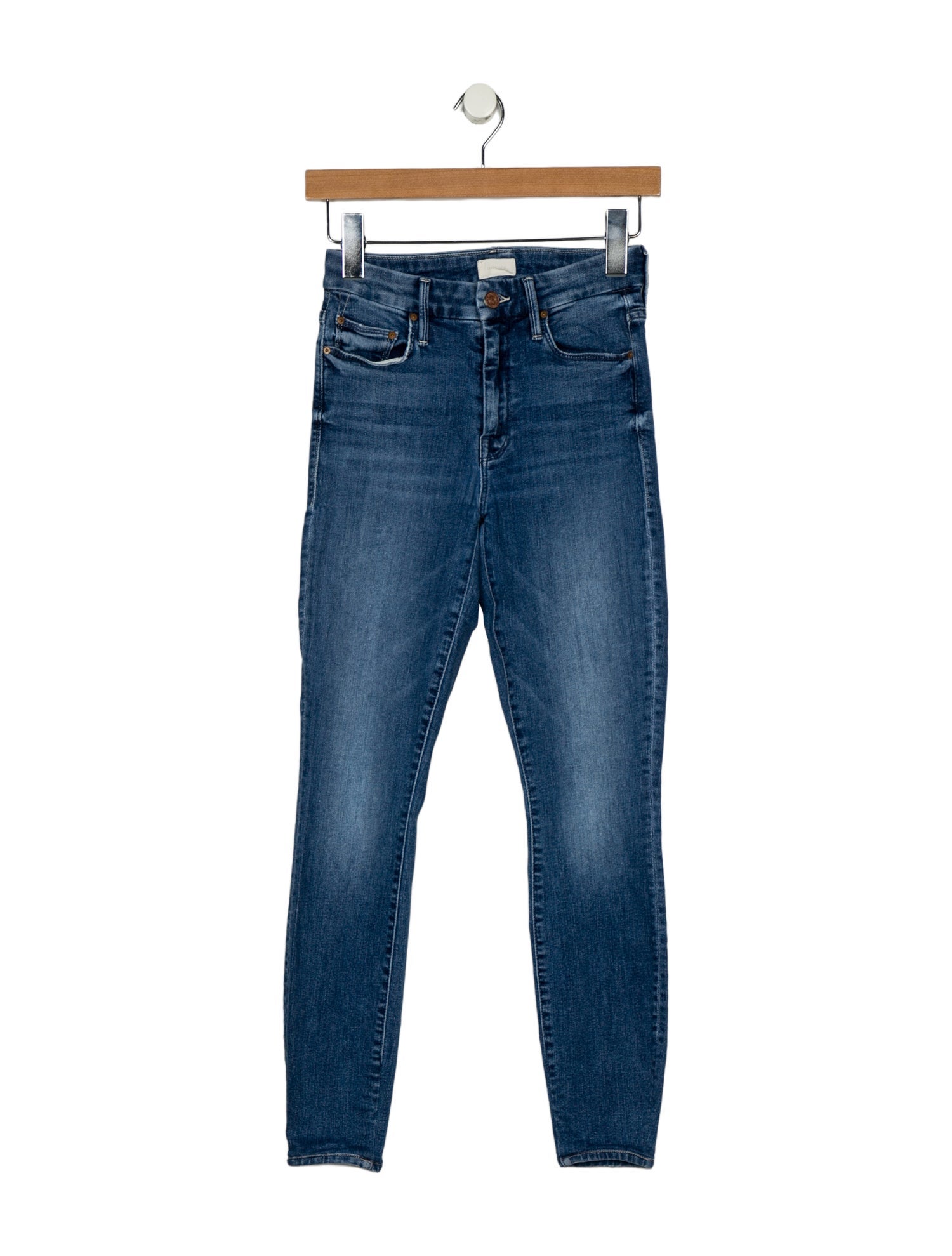 Mother Mid-Rise Skinny Leg Jeans