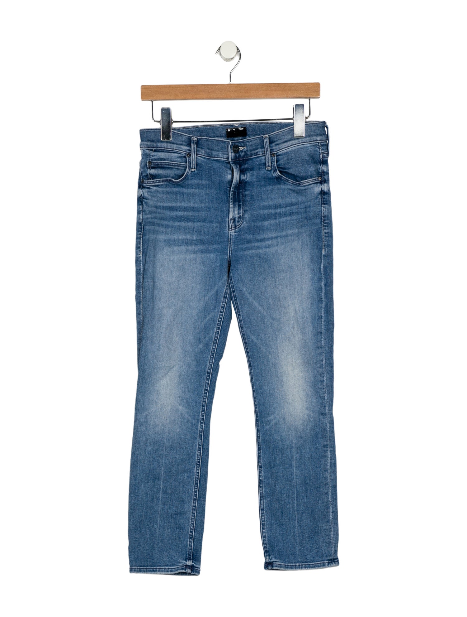 Mother Mid-Rise Straight Leg Jeans