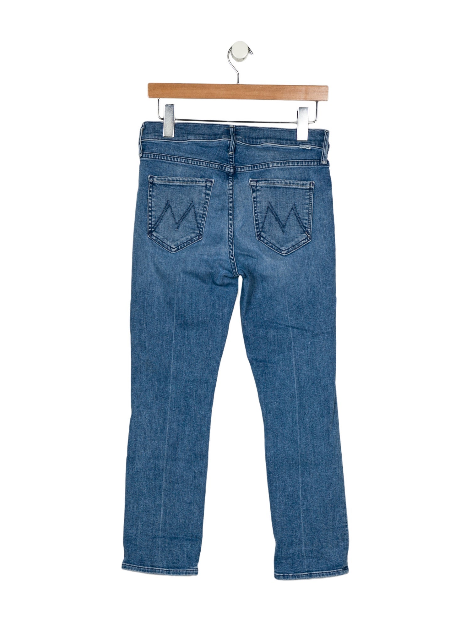 Mother Mid-Rise Straight Leg Jeans
